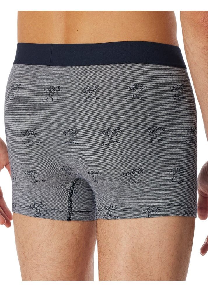 Schiesser Boxershorts Unterwäsche 95/5 Webgummibund dunkelblau/grau Herren günstig online kaufen