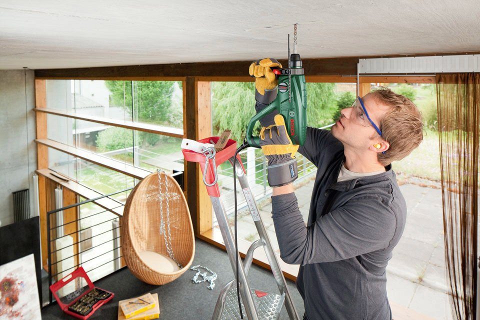 Bosch Home & Garden PBH 2100 RE rotary hammer, 230 V, max. 2300 rpm, incl. 6-piece drill bit set