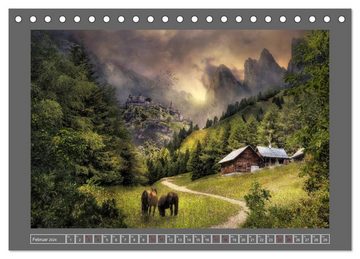 CALVENDO Wandkalender Uraltes Land (Tischkalender 2024 DIN A5 quer), CALVENDO Monatskalender