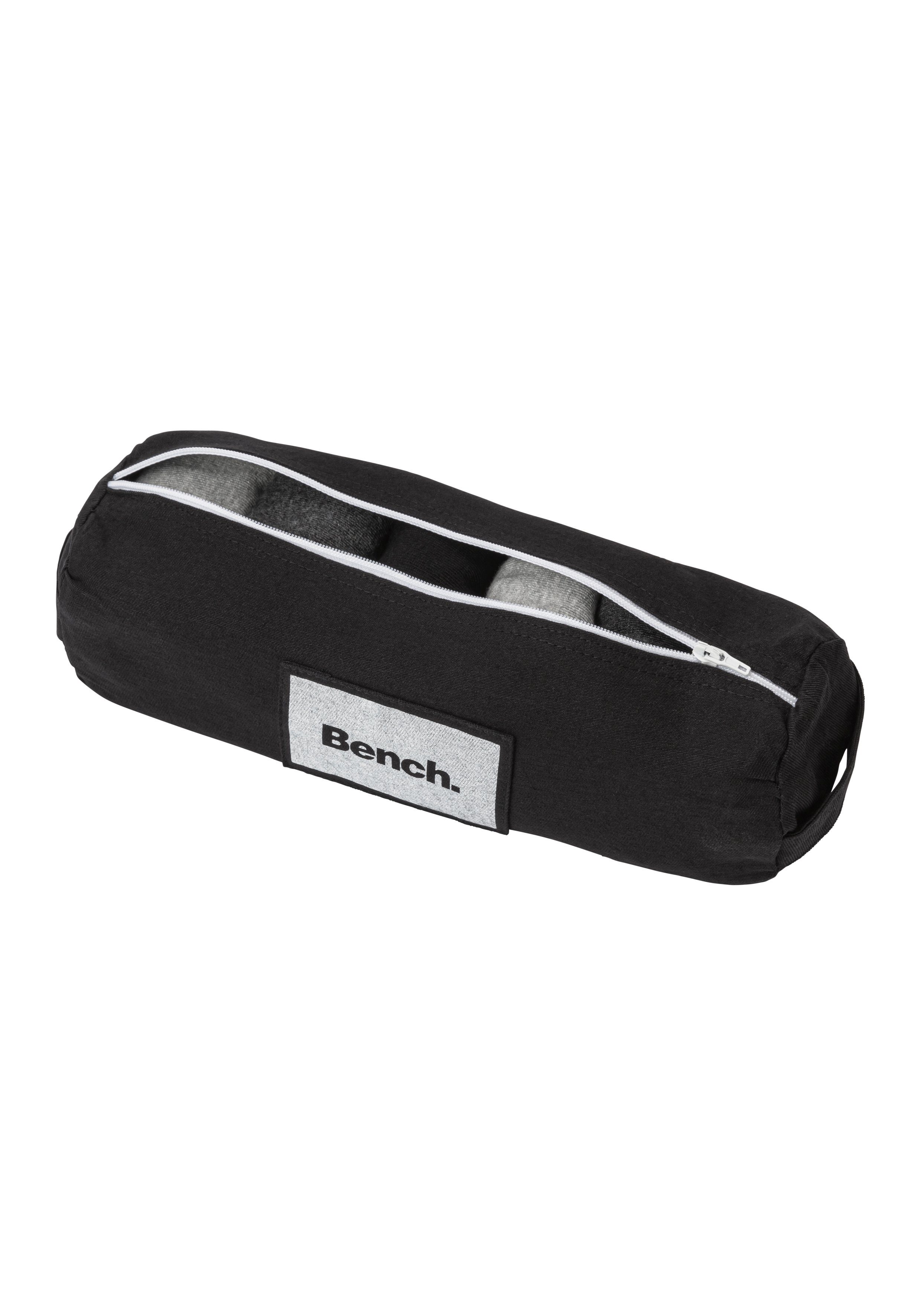 Bench. Kurzsocken Herren Kurzsocken, Halbhohe Basic Socken (Federtasche, 7-Paar, mit Geschenkbox) in ansprechendem Mäppchen mit Reißverschluss