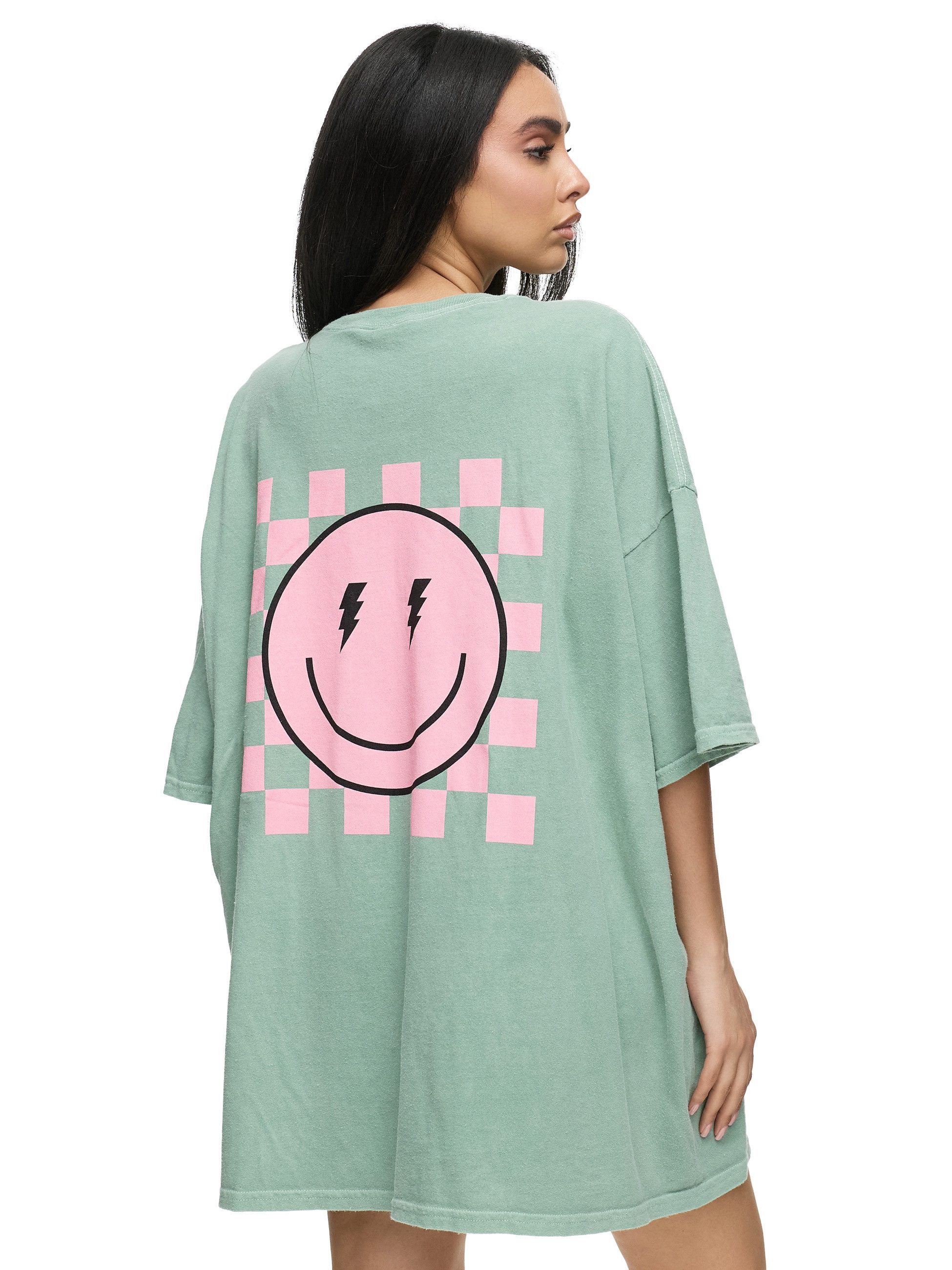Worldclassca T-Shirt Worldclassca Oversized Print SMILE HAPPY T-Shirt Somme günstig online kaufen