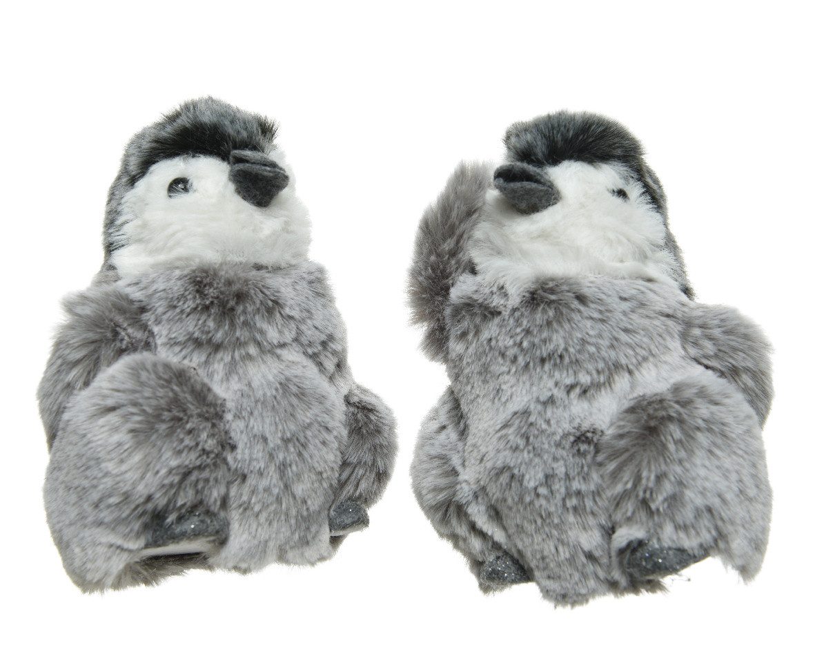 Kaemingk Weihnachtsfigur, Weihnachtsfiguren Pinguin Plüsch 13cm, 1 Stück sortiert