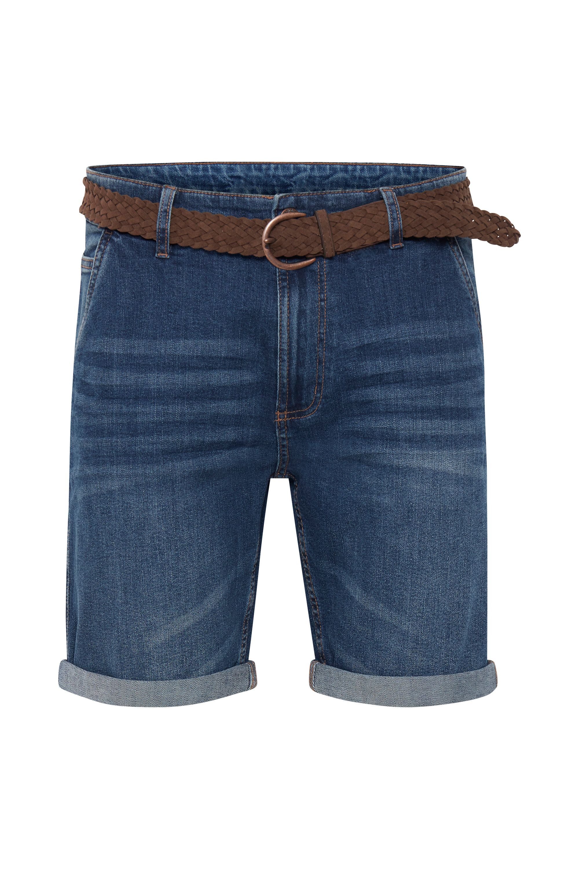 Indicode Jeansshorts IDQuincy Kurze Hose mit Gürtel