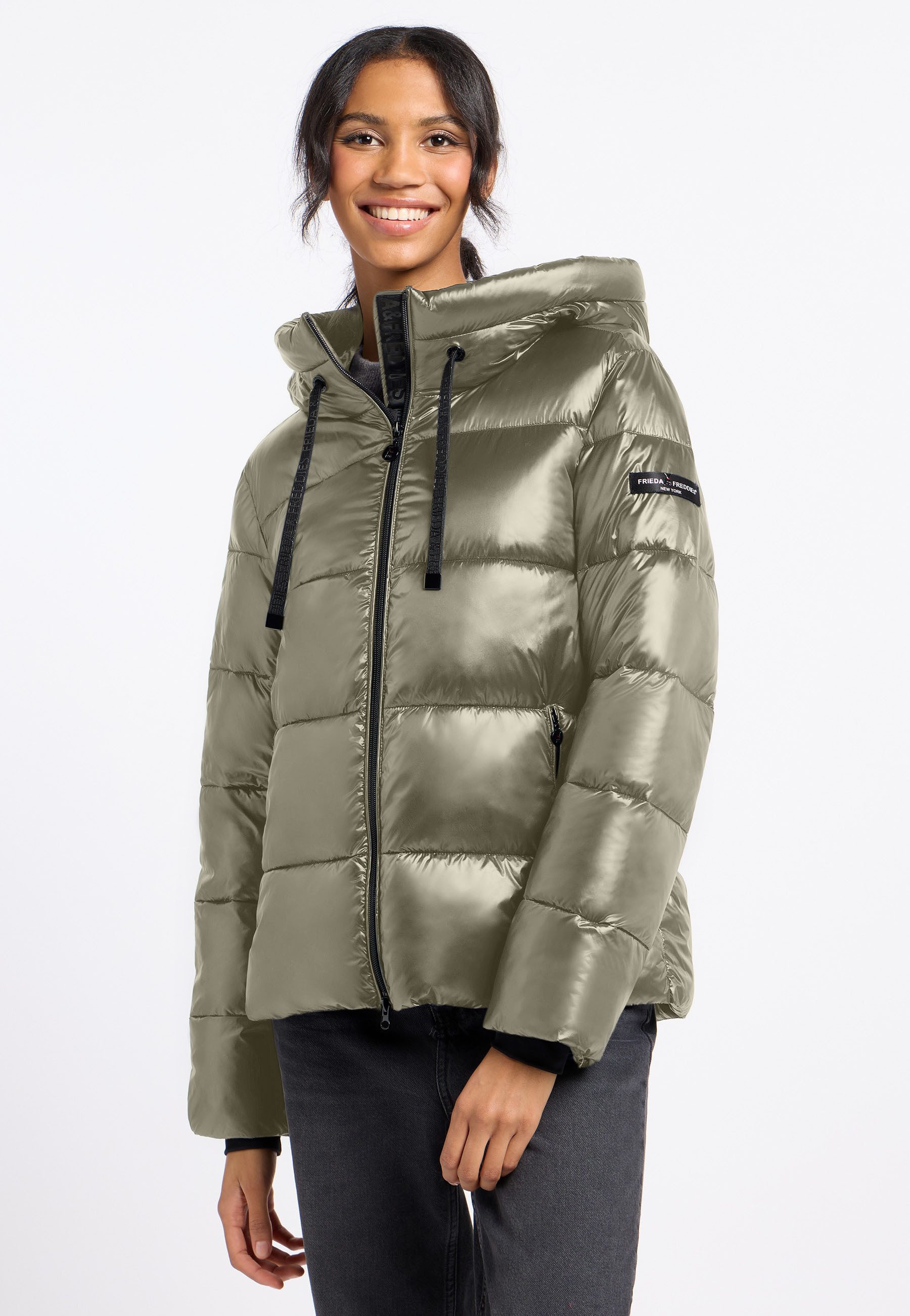 Frieda & Freddies Winterjacke Frieda & Freddies Steppjacke mit Kapuze