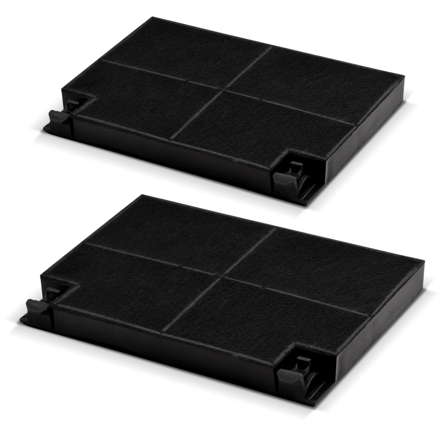VIOKS Kohlefilter Aktivkohlefilter Ersatz für Zanussi 902979355/2, Zubehör für Dunstabzugshaube, 2 / 4 Stk 195x139mm