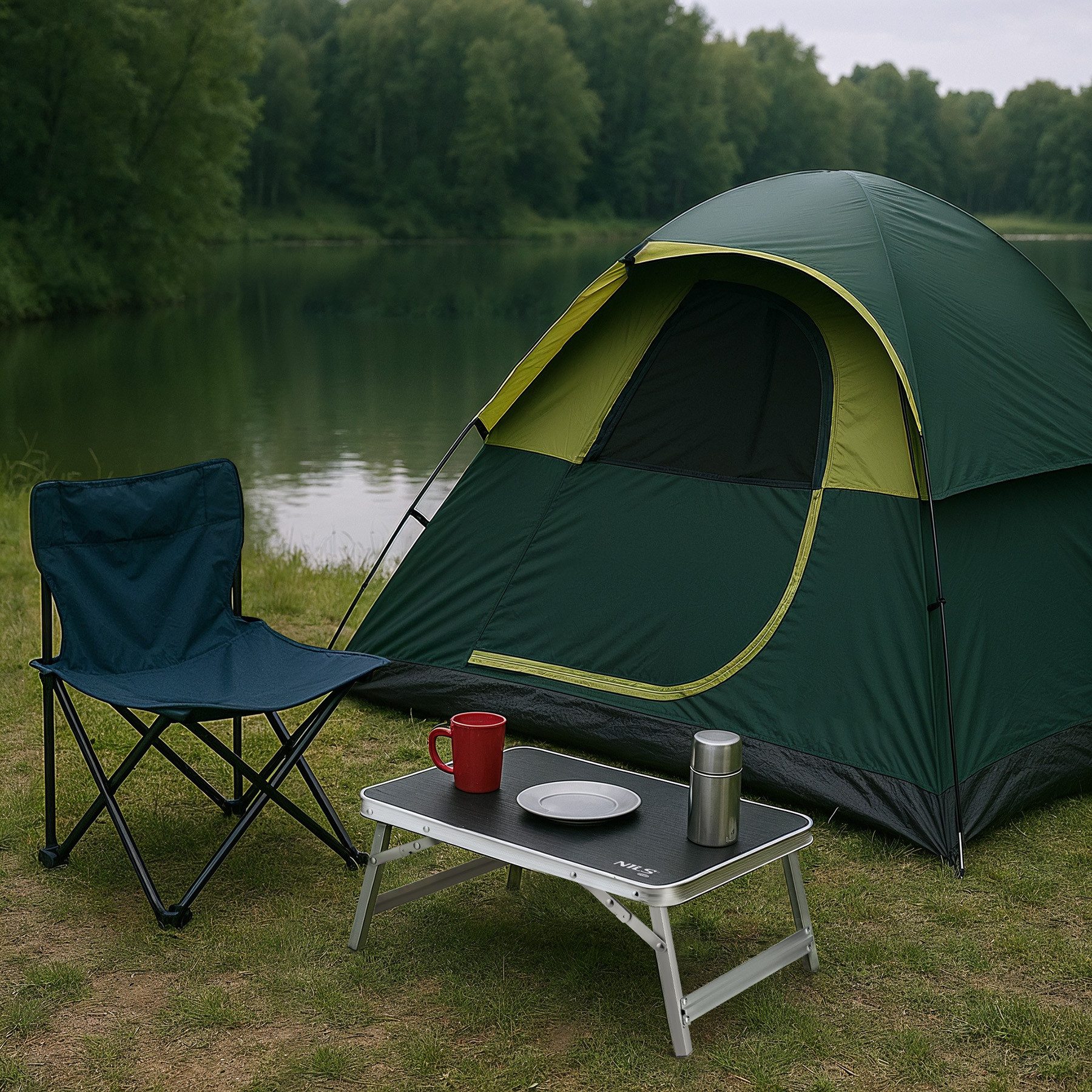 NILS CAMP Campingtisch niedriger Outdoortisch kleiner Reisetisch 50x30x20cm günstig online kaufen