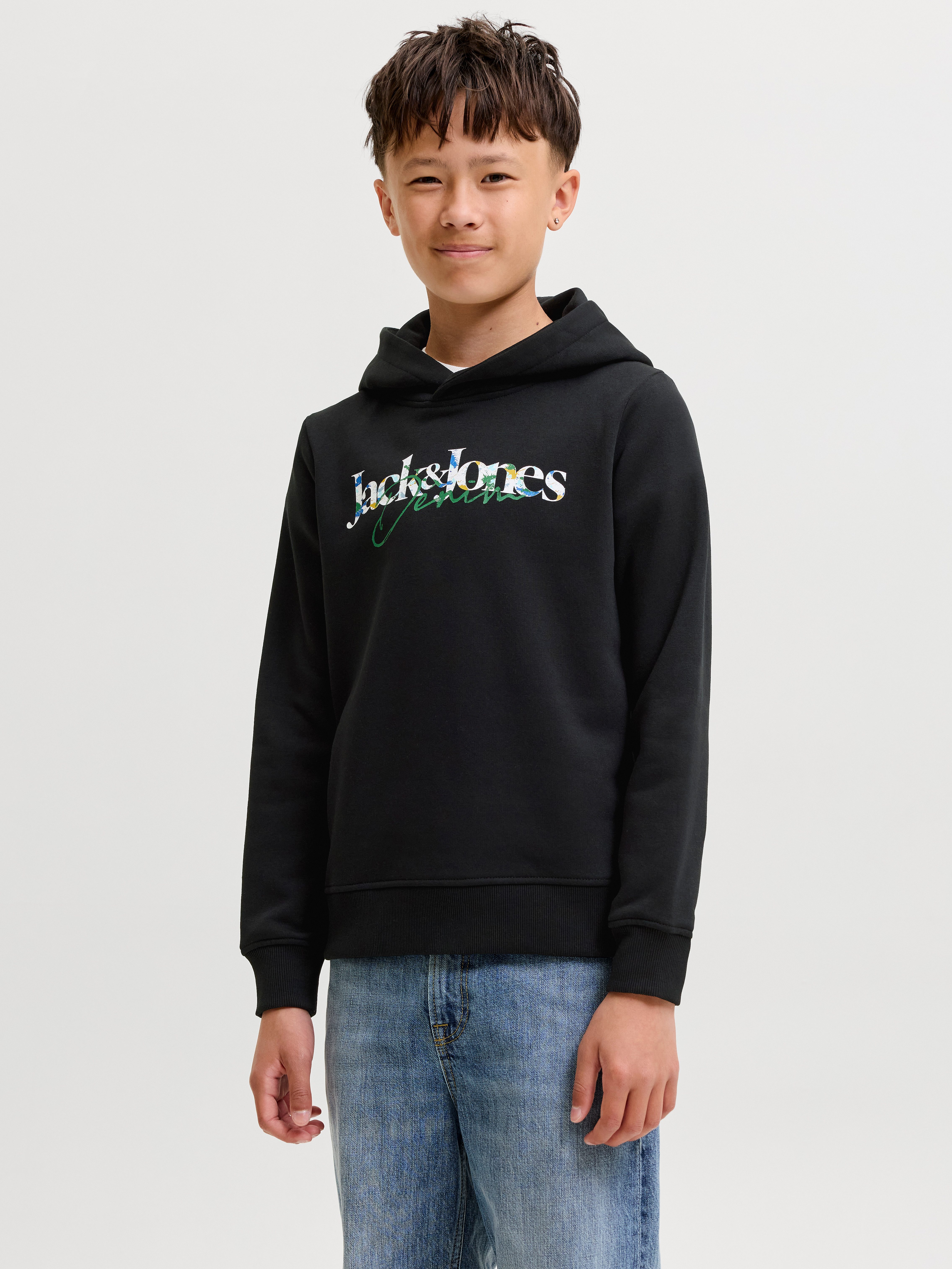 Jack & Jones Junior Kapuzensweatshirt JJTOM SWEAT HOOD SN JNR Baumwollmischung, regular fit