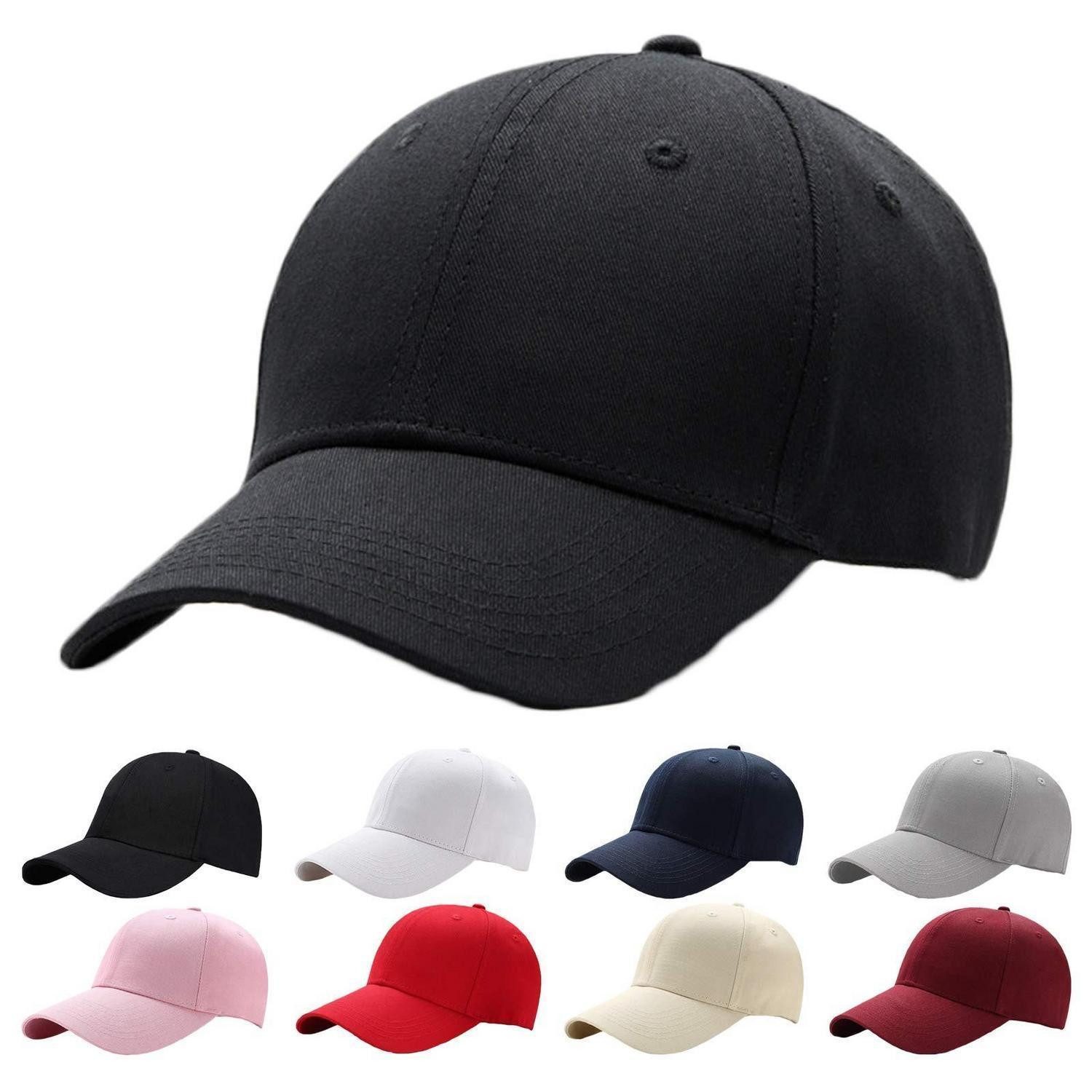 LuxusKollektion Baseball Cap Baseballkappe Herren Damen Baumwolle verstellbar Einheitsgröße Schwarz