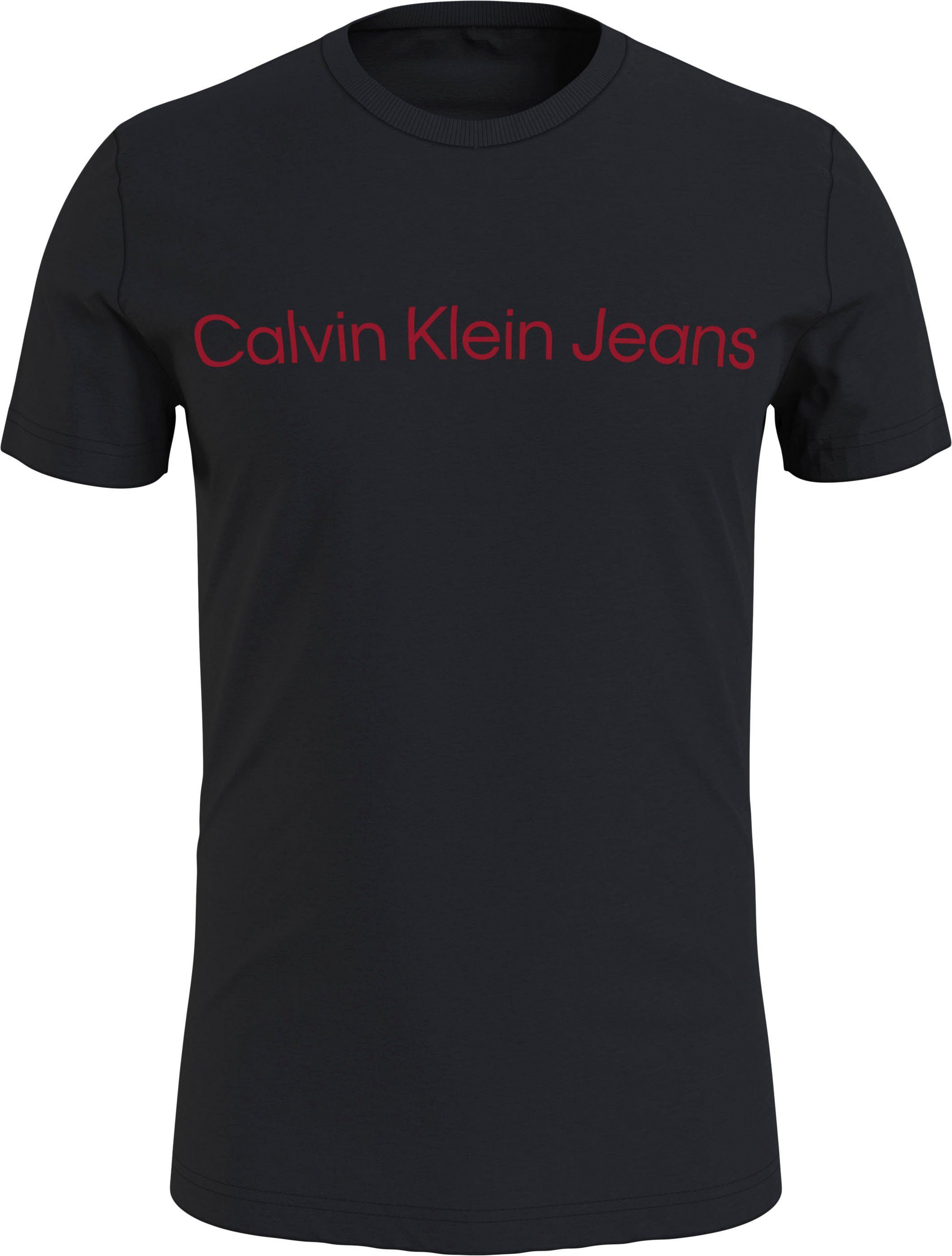 Calvin Klein Jeans T-Shirt Black Salsa Ck TEE INSTITUTIONAL CORE LOGO SLIM 