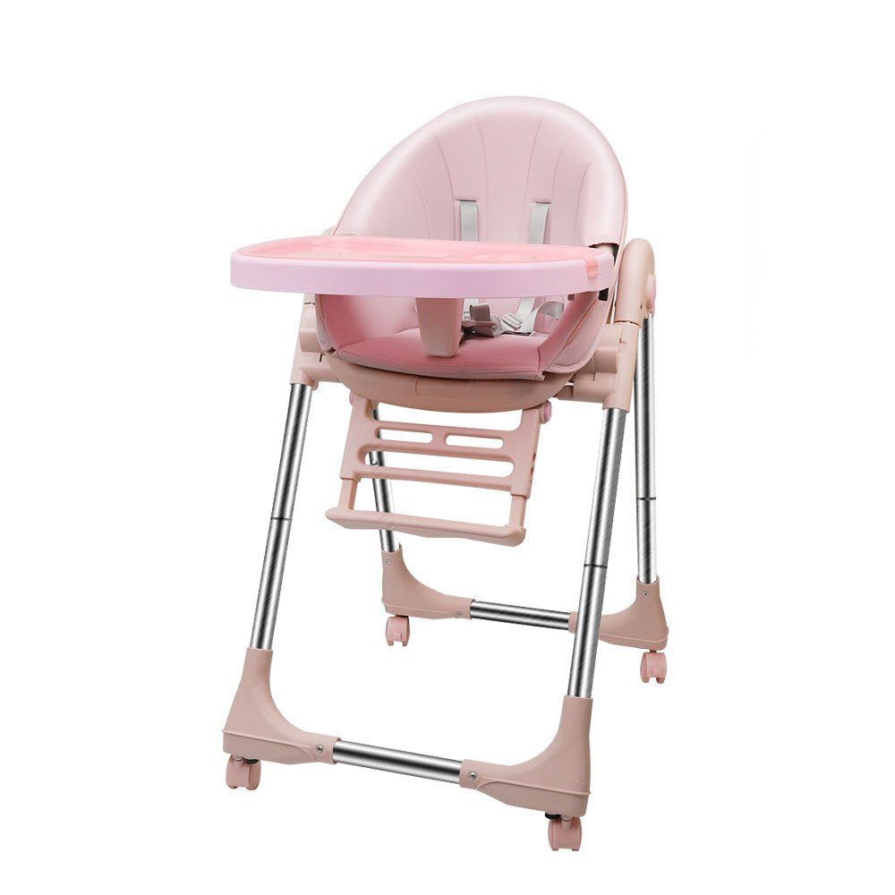 OUNUO Stuhl Baby Kindersitz Hoch Verstehllbar und Klappbar Kinderstuhl Stuhl