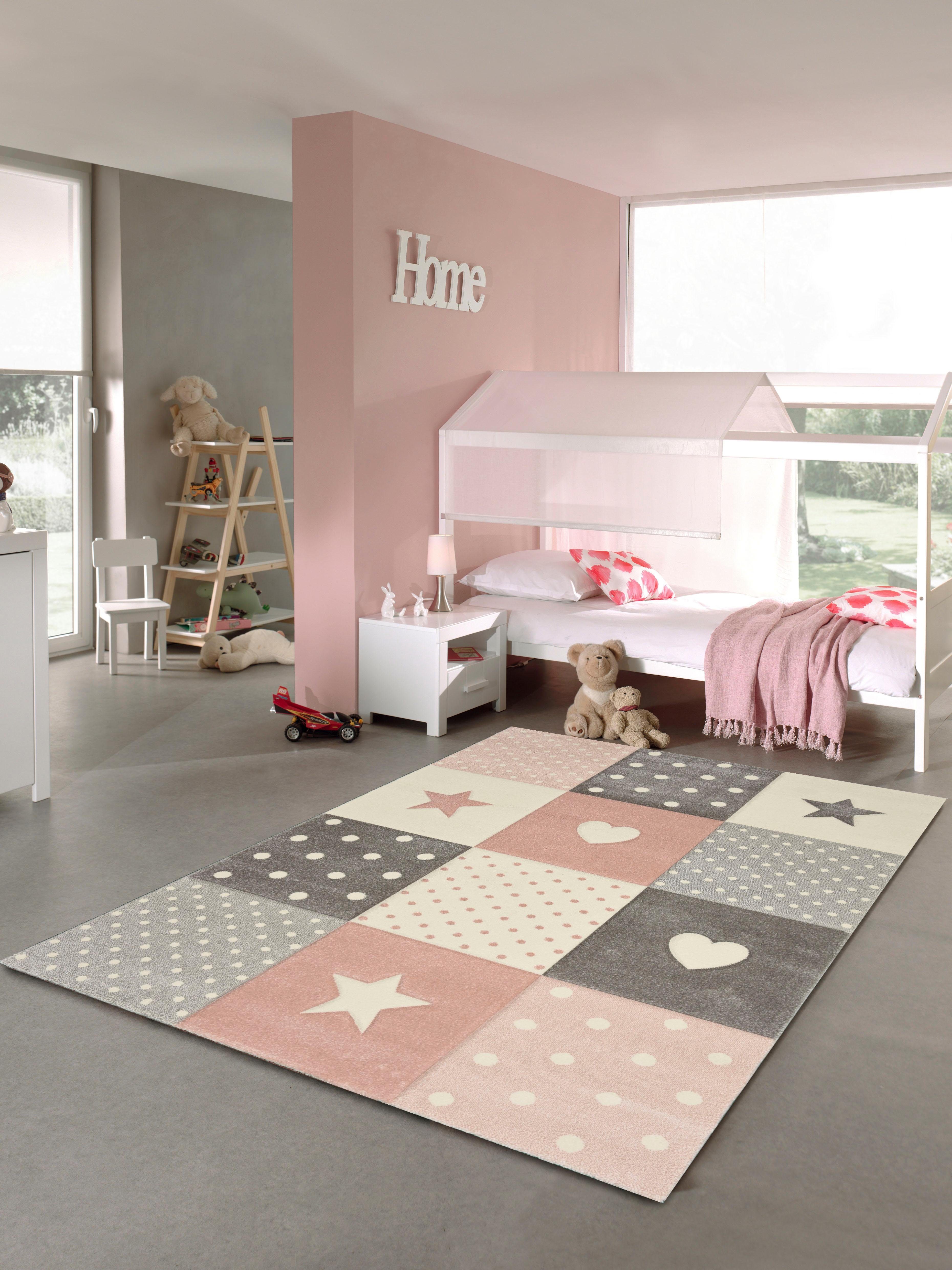 merinos Kinderteppich Pastel Kids 20339, rechteckig, Höhe: 13 mm, handgearbeiteter Konturenschnitt