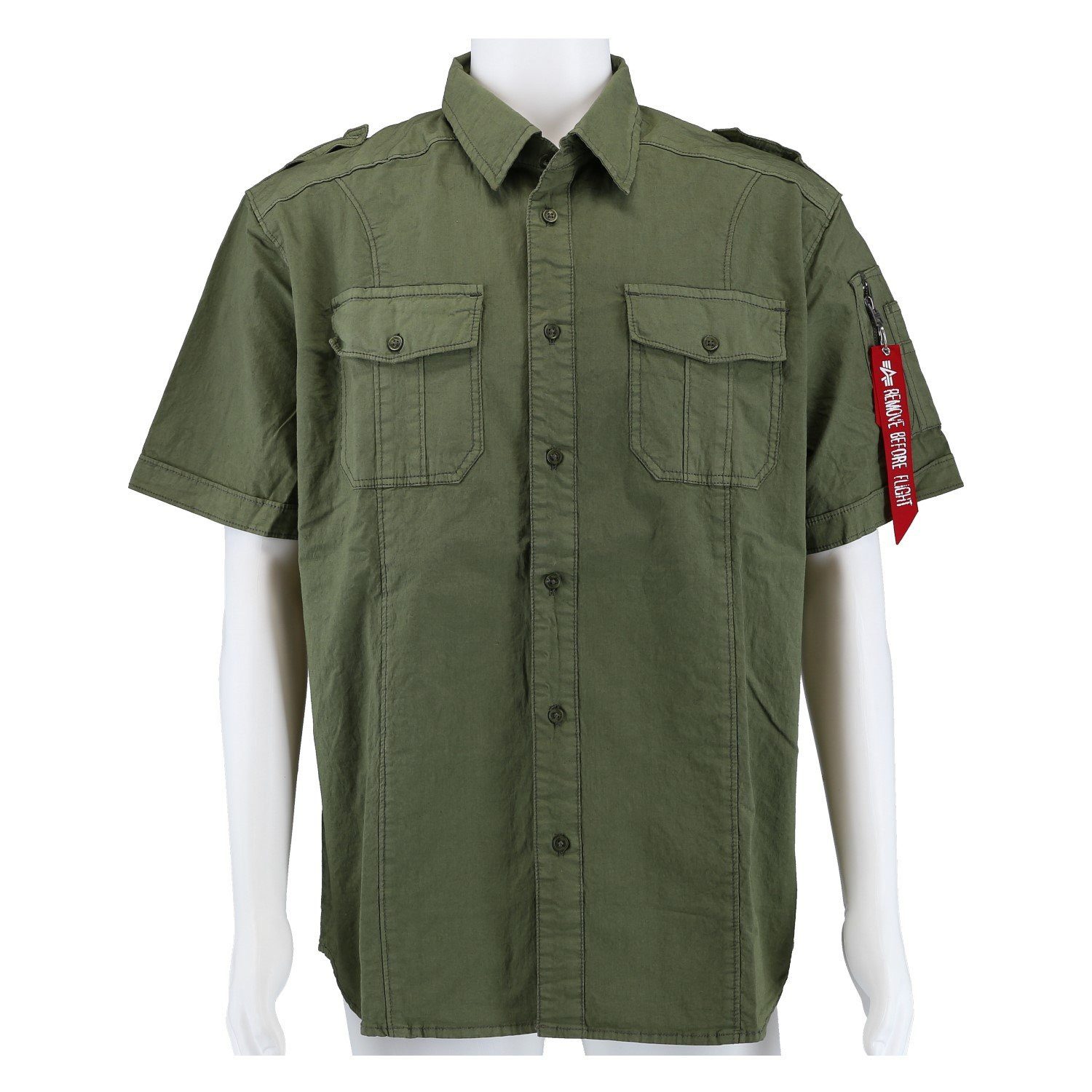 Alpha Industries Kurzarmhemd Basic Slim (Baumwolle) günstig online kaufen