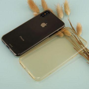 König Design Handyhülle Apple iPhone XS, Apple iPhone XS Handyhülle Backcover Gold