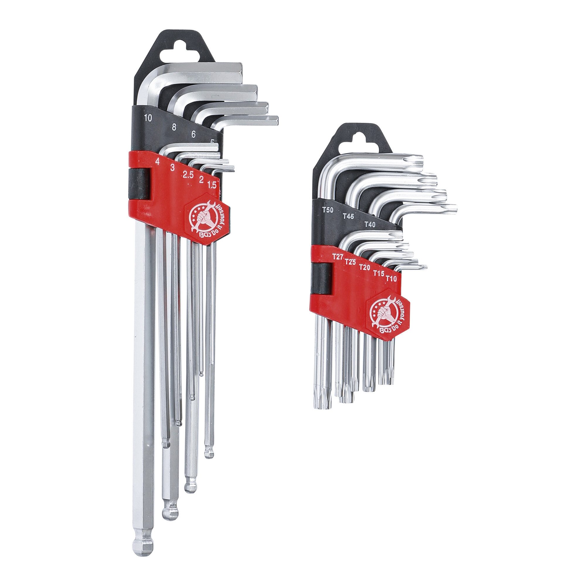 BGS Schraubendreher BGS Do it yourself Winkelschlüssel-Satz lang T-Profil (für TX) T10 - T