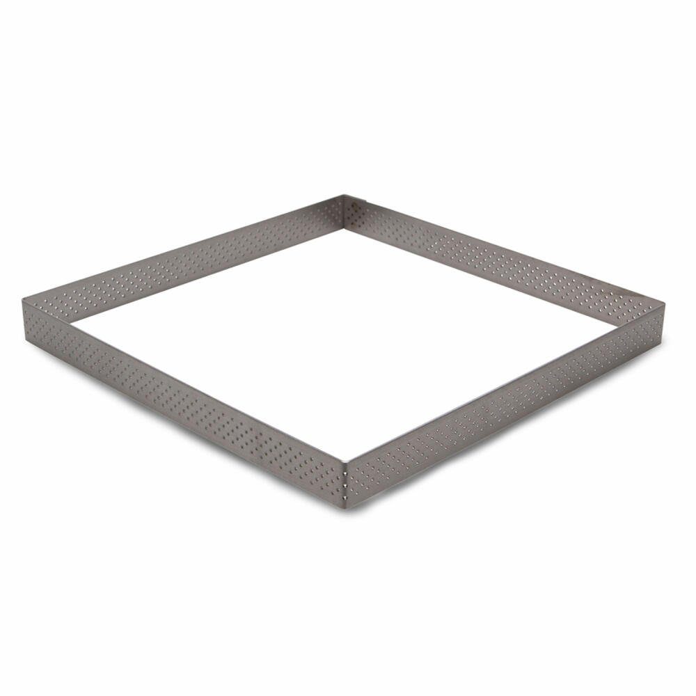 STÄDTER Backrahmen Tarte Eckig 20 x 20 cm, Edelstahl