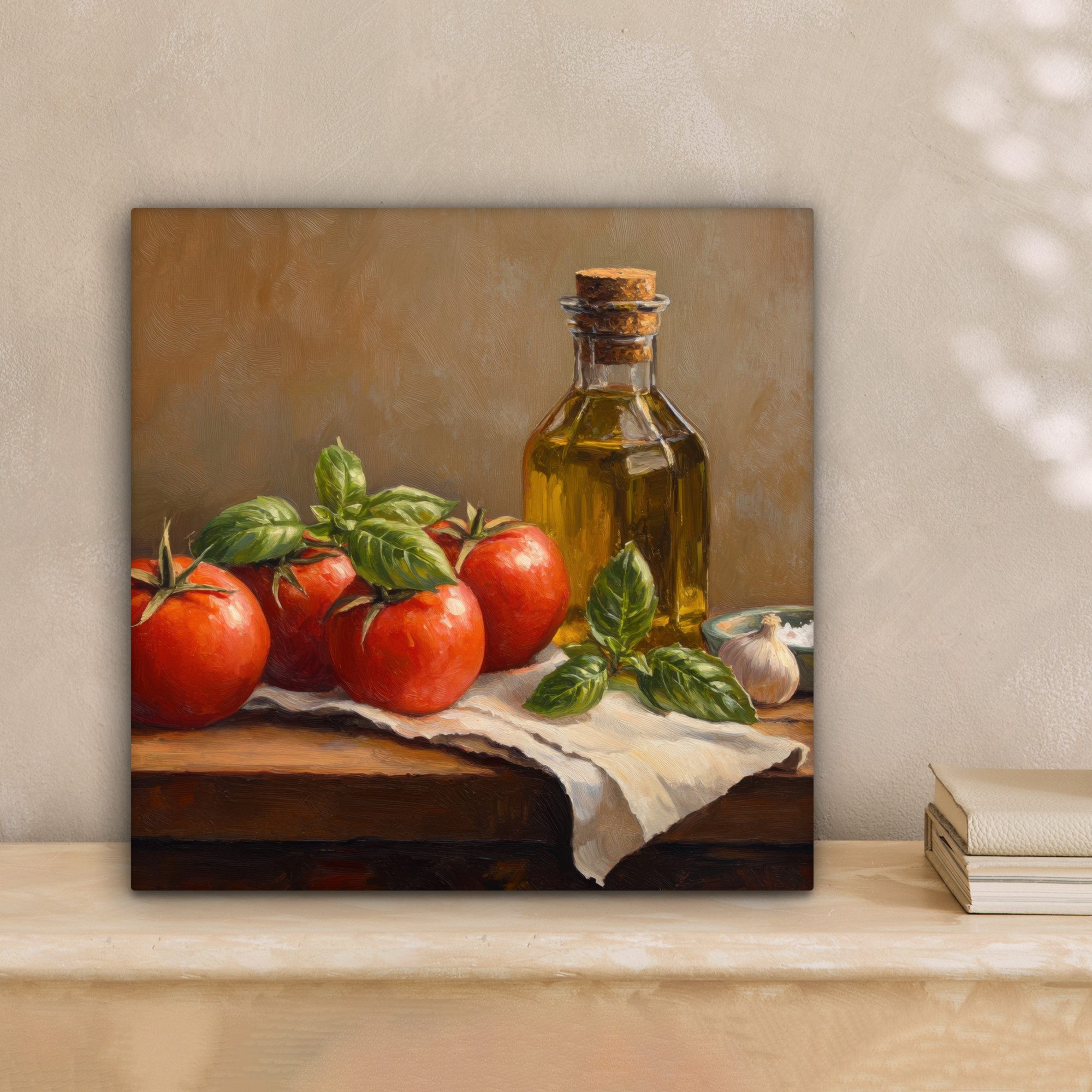 OneMillionCanvasses® Leinwandbild Tomaten - Olivenöl - günstig online kaufen