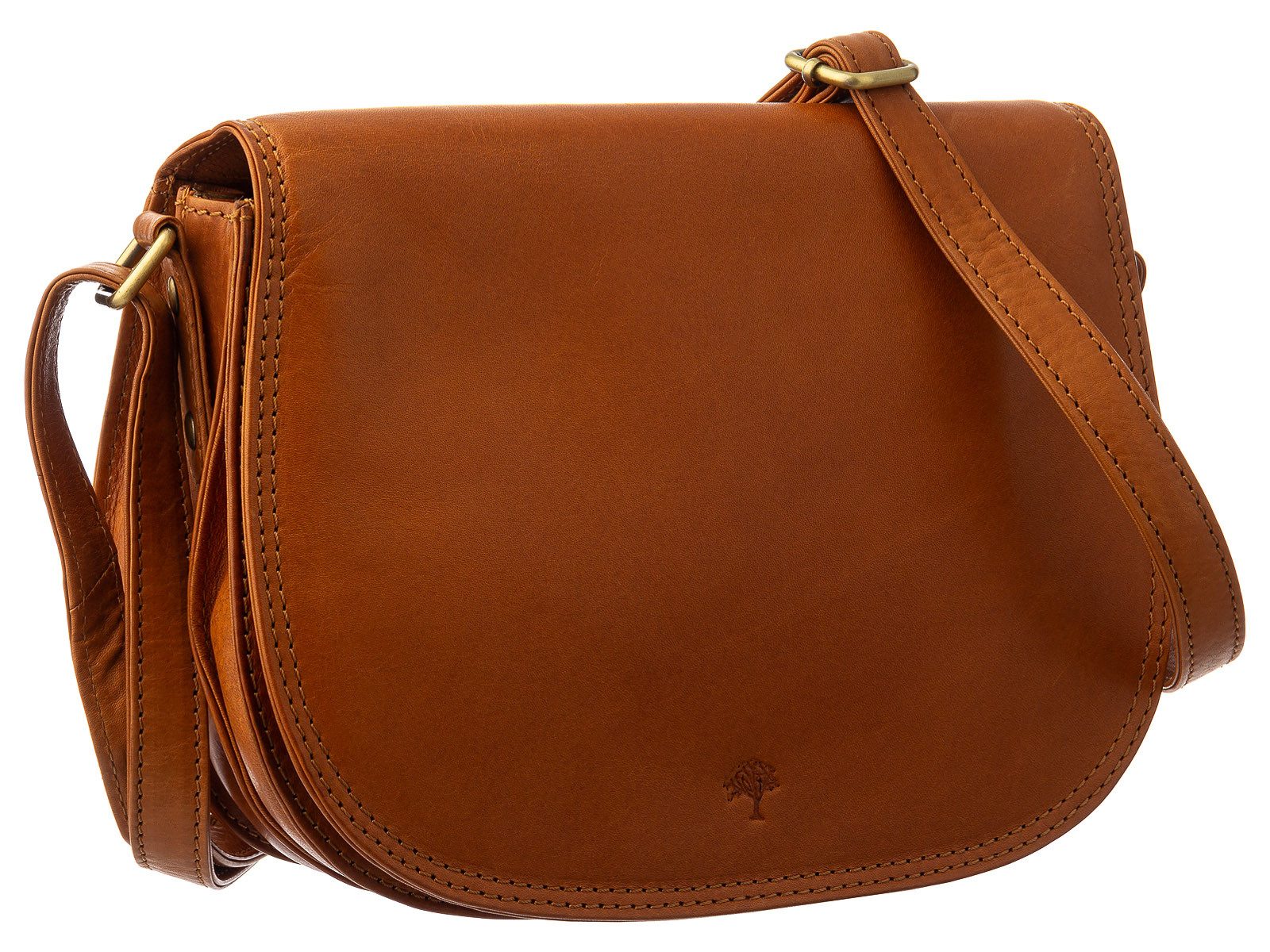 Prato Umhängetasche Jagdtasche Umhängetasche H401 Leder (1-tlg), Leder