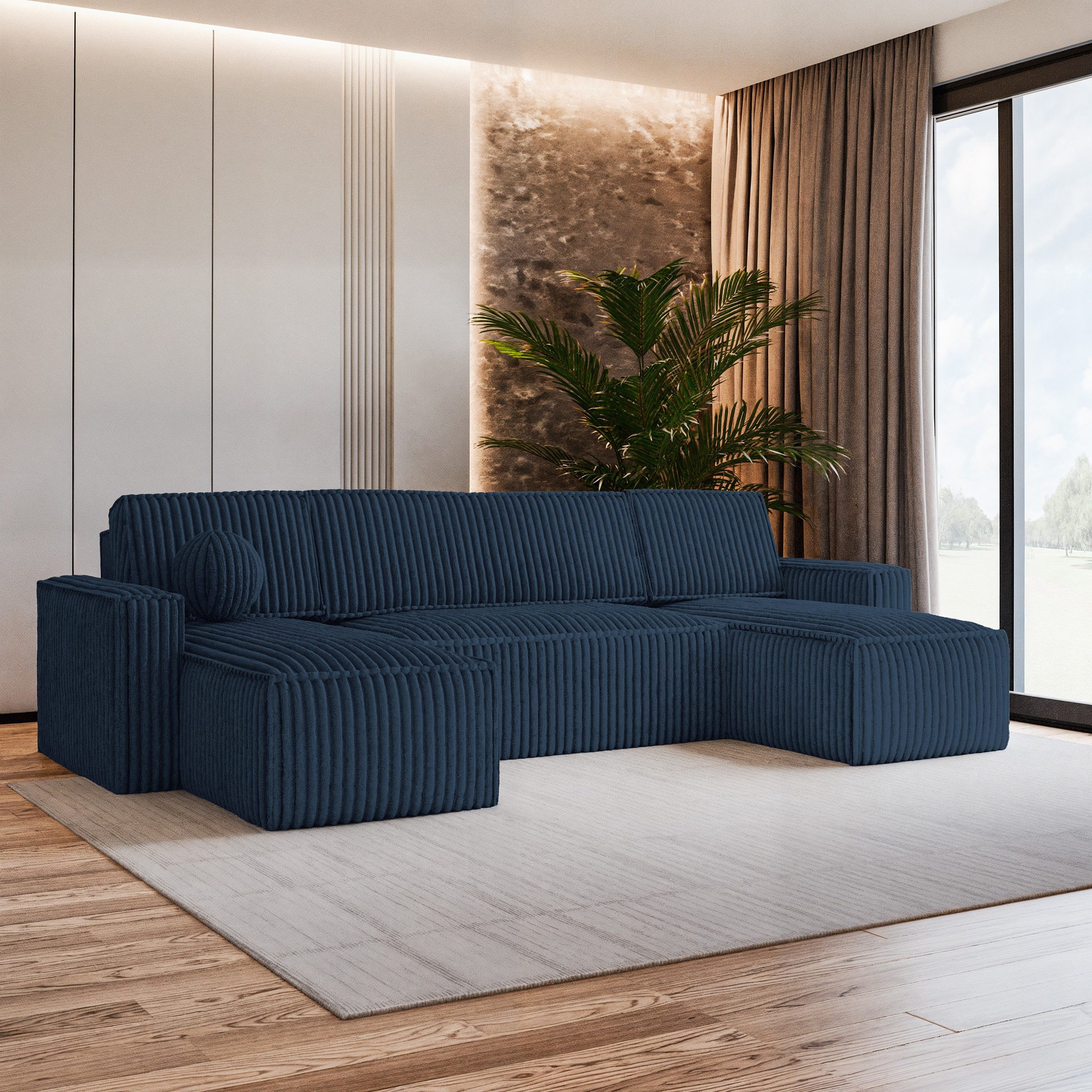 Masseno Ecksofa PESANO mit Schlaffunktion U-Form, günstig online kaufen