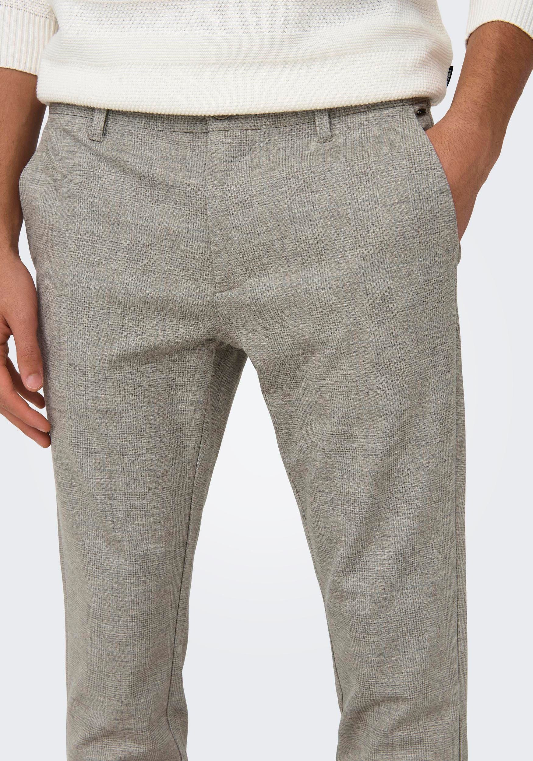 PANT NOOS CHECK ONSMARK 020919 ONLY & SLIM Chinohose SONS
