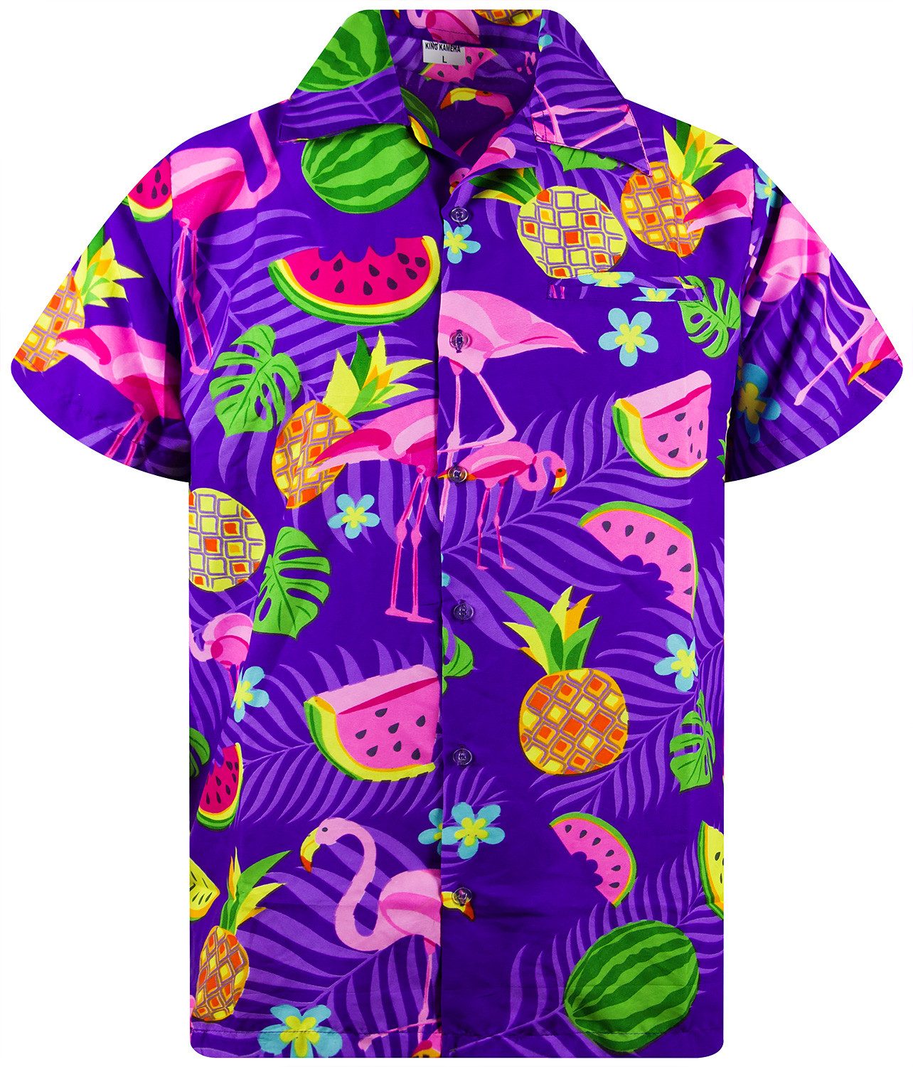 King Kameha Hawaiihemd Flamingo Melone Funky günstig online kaufen