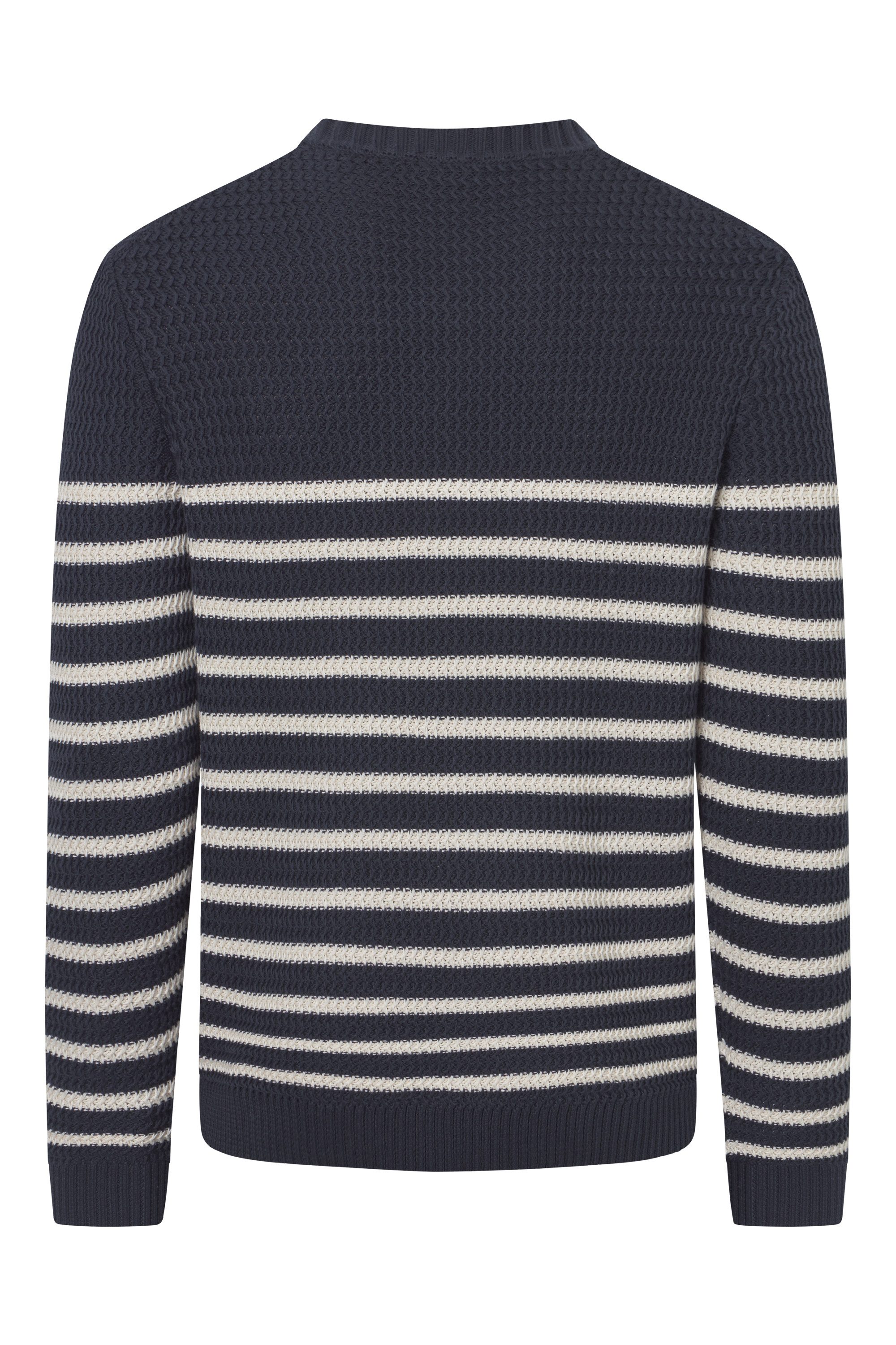 Joop Jeans Rundhalspullover Gerono Strickmuster, Patch günstig online kaufen