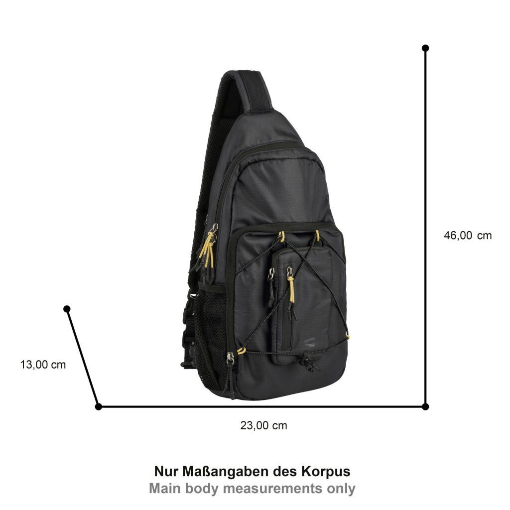 camel active Cityrucksack Shores (2-tlg), Unisex Freizeitrucksack, abnehmbare Pouch & Reflektdetails