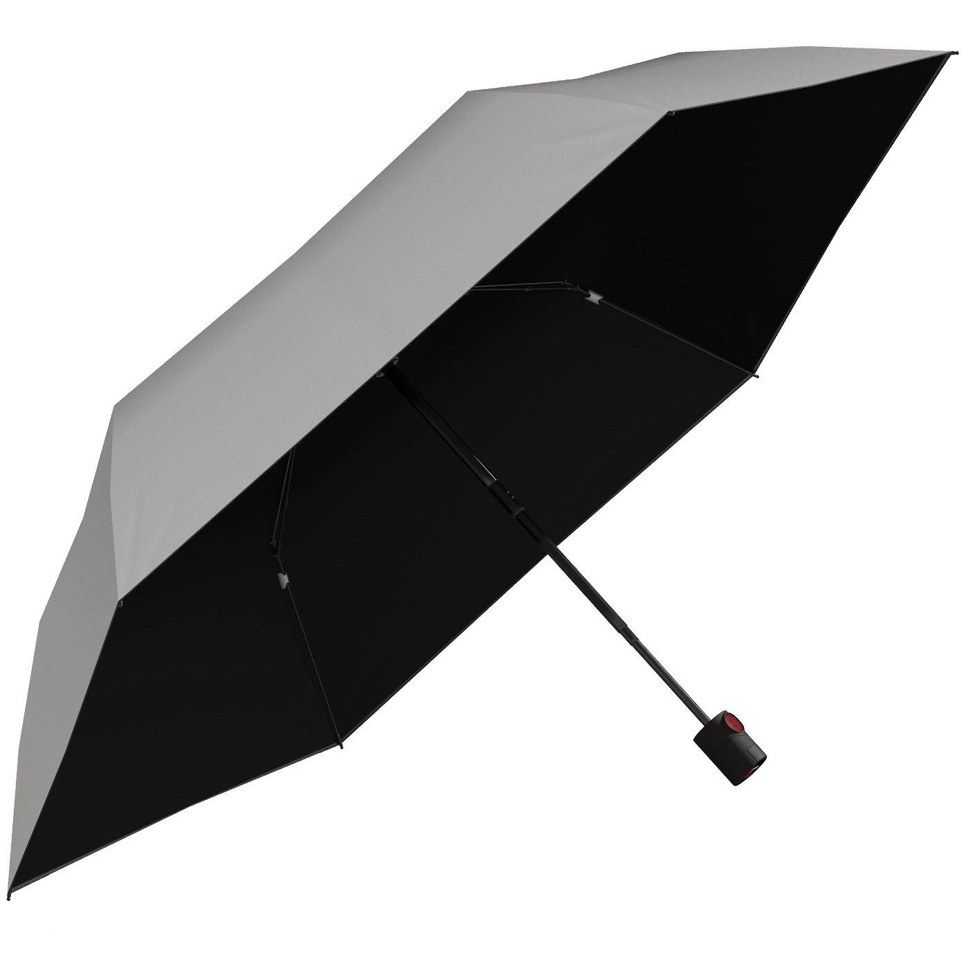 Knirps® Taschenregenschirm U.200 Ultra Light Duomatic - UV coated, mit UV- und Hitzeschutz, schwarz-stone