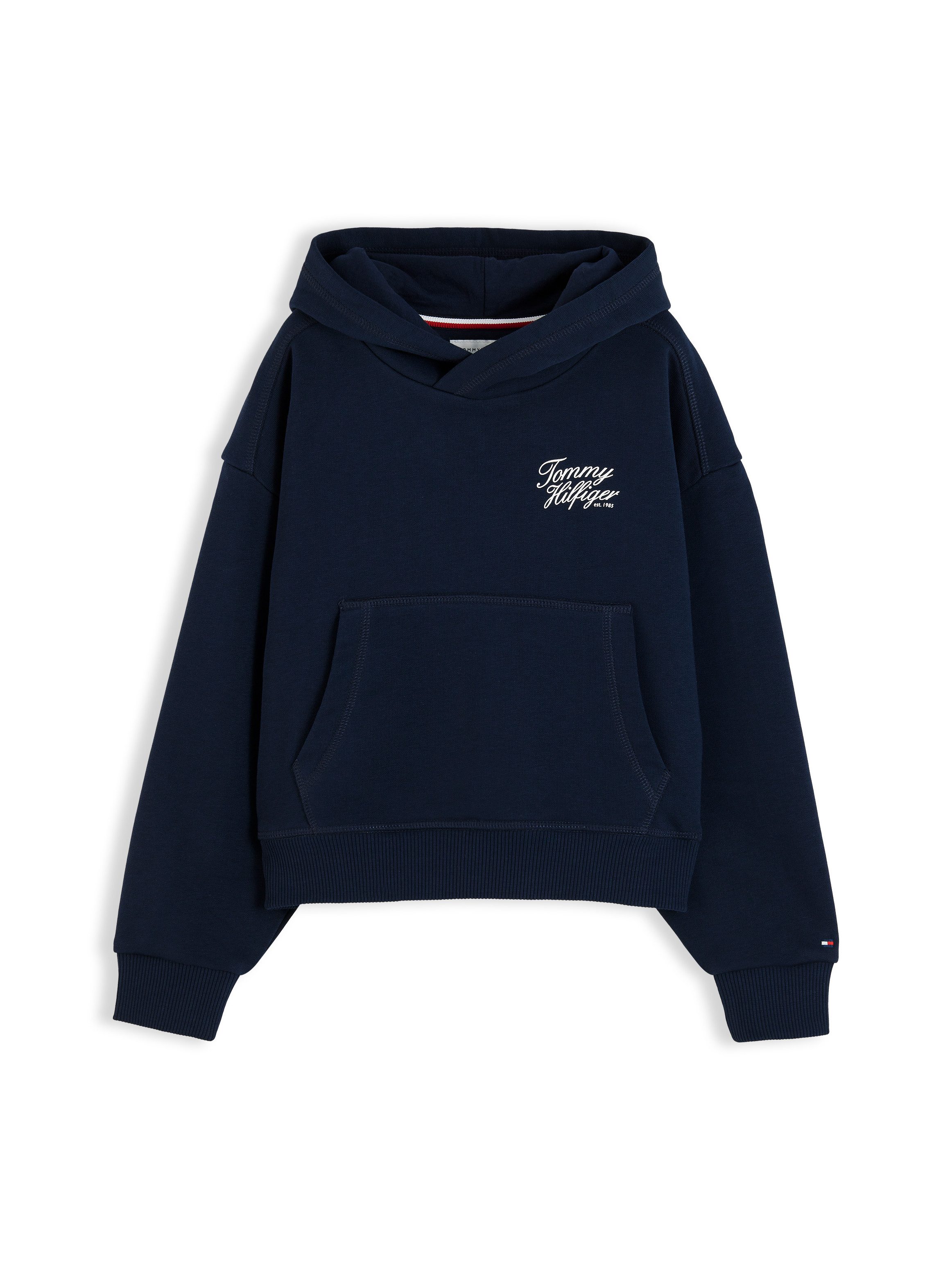 Tommy Hilfiger Kapuzensweatshirt TOMMY SCRIPT HOODIE Regular Fit, Baumwoll-Mix, Kinder bis 16 Jahre – Bild 5 von 5