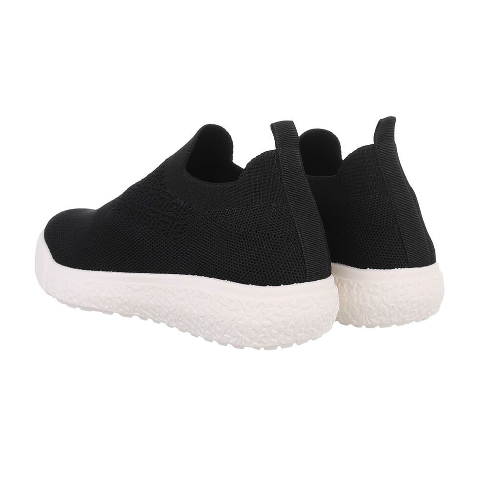Ital-Design Damen Low-Top Freizeit Sneaker (85698386) Flach Sneakers Low in Schwarz – Bild 3 von 4