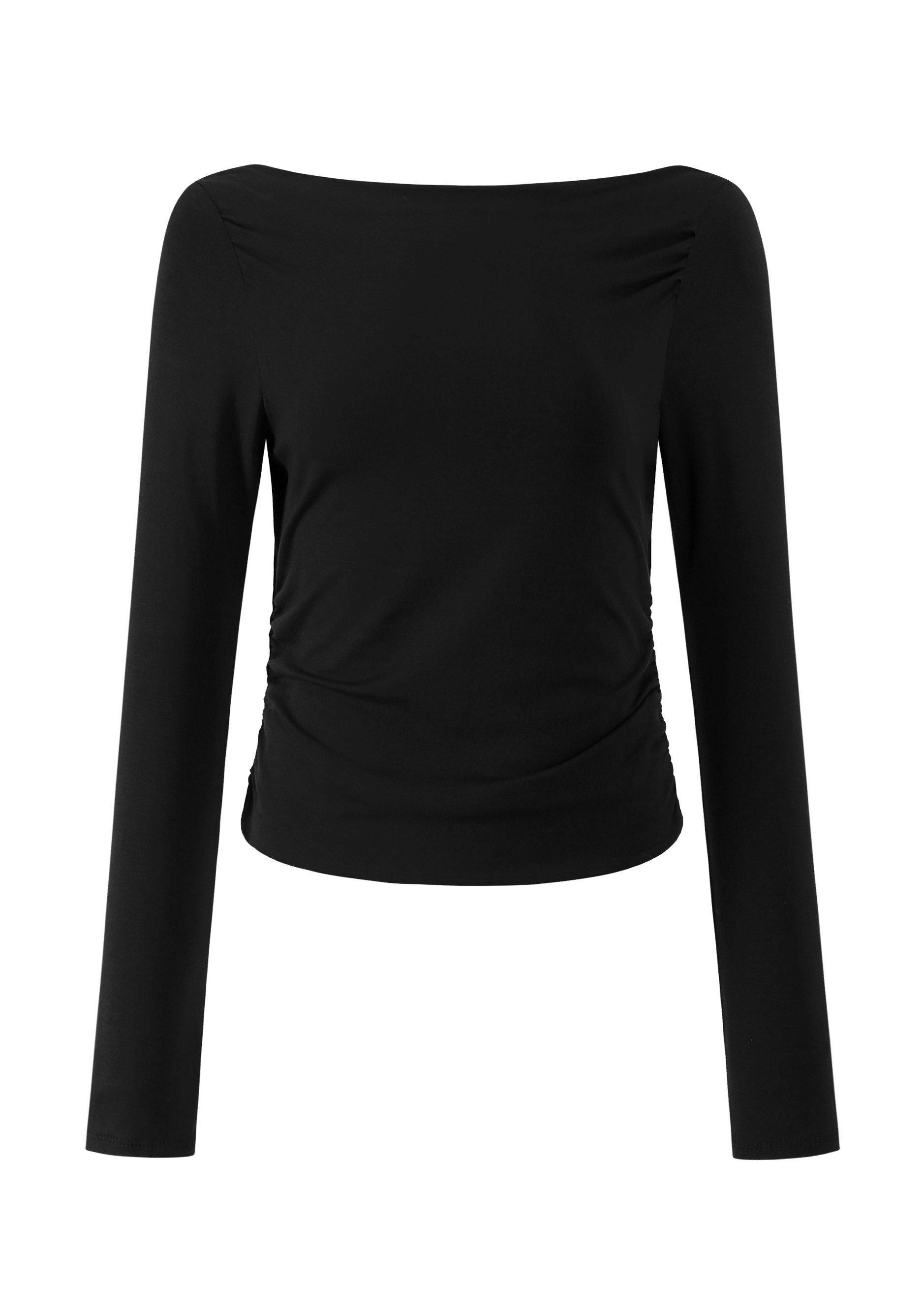 SASSYCLASSY Longshirt Langarmshirt Damen mit U-Boot günstig online kaufen