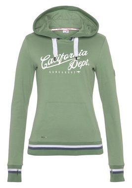 KangaROOS Kapuzensweatshirt mit großen Logoschriftzug & Kontraststreifen