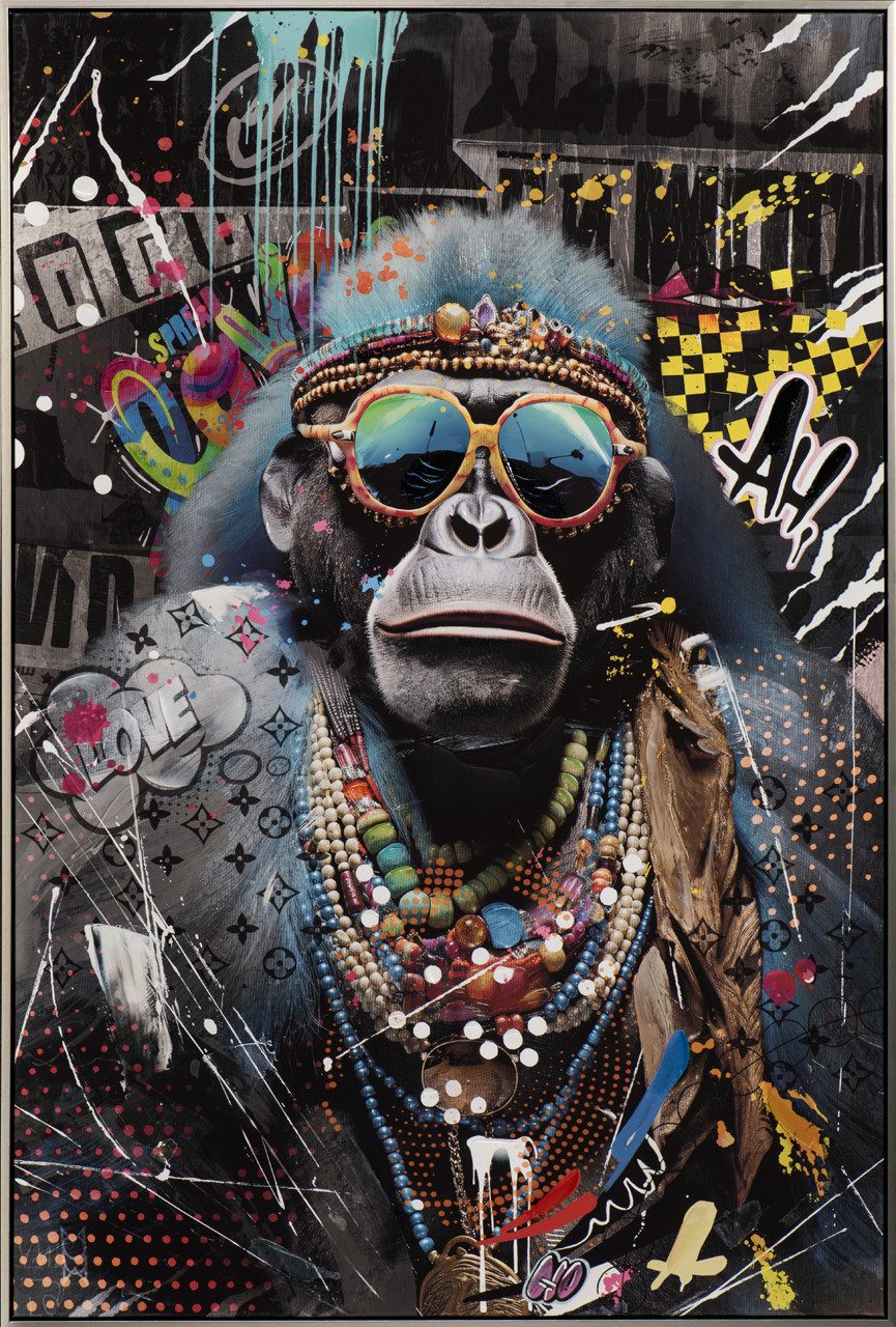 ArtUniverse Gemälde Leinwandbild Easy Going 80 x 120 cm, Tiermotiv