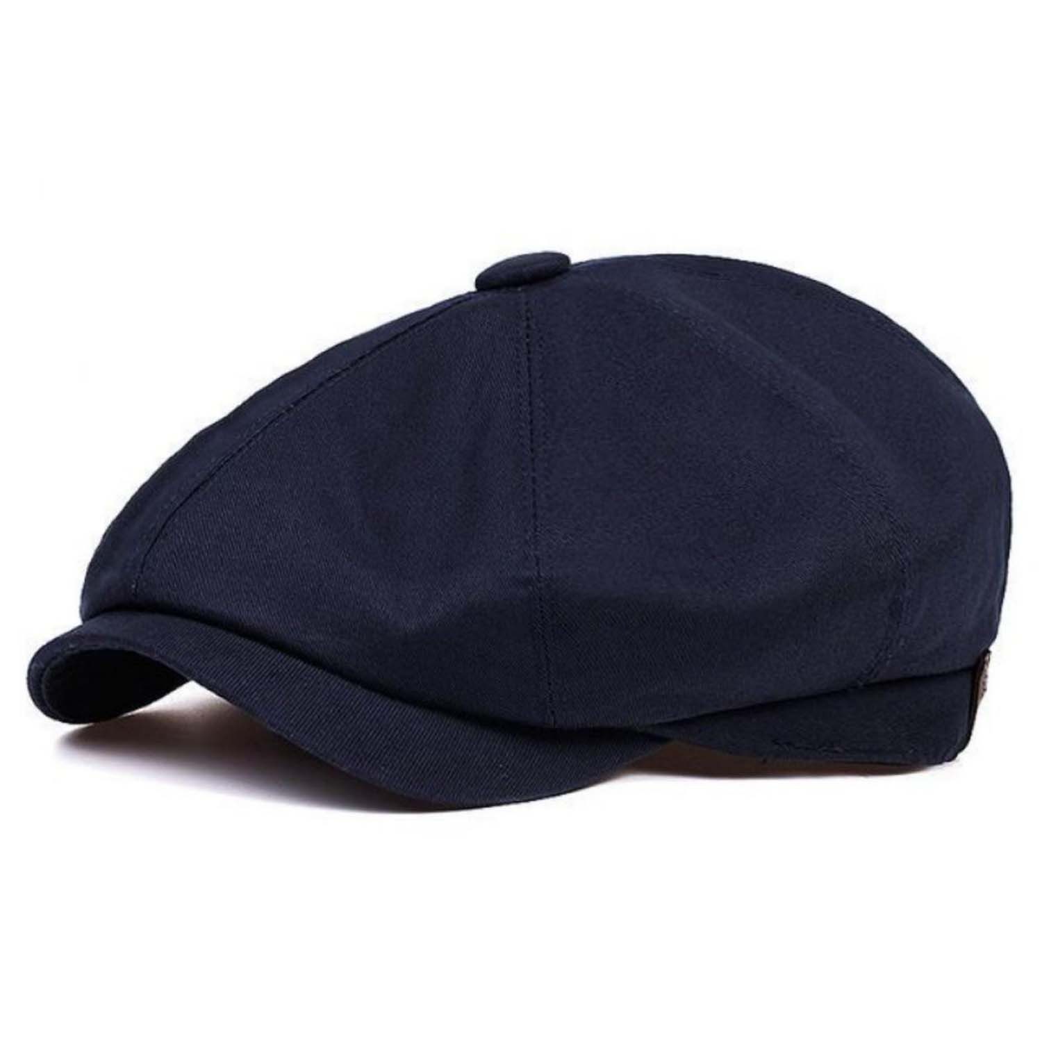 Zaewry Schirmmütze Herren Schiebermütze Damen Baumwolle Newsboy Cap