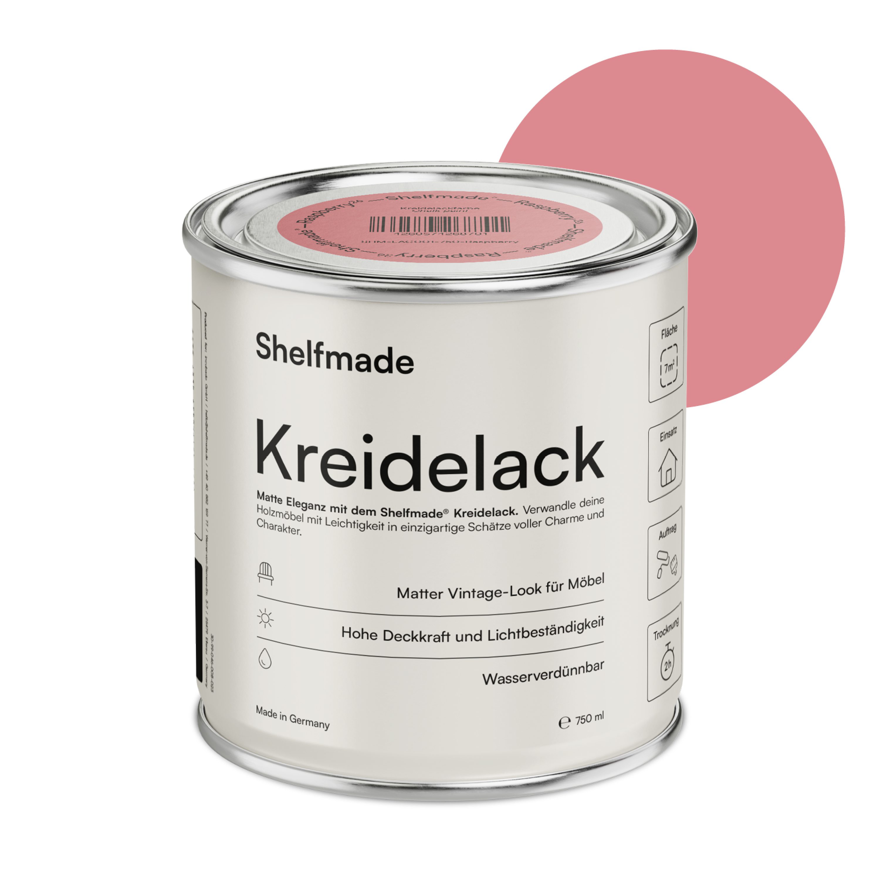 shelfmade Kreidefarbe Kreidefarbe Möbel Shabby Chic Holzlack DIY - Chalk Paint matter Look