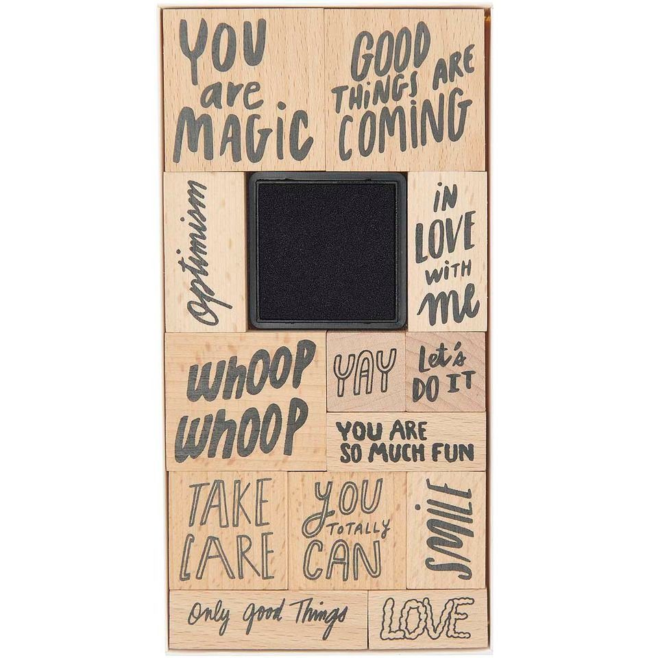 Rico Design Stempel Paper Poetry Stempelset You are Magic 14teilig