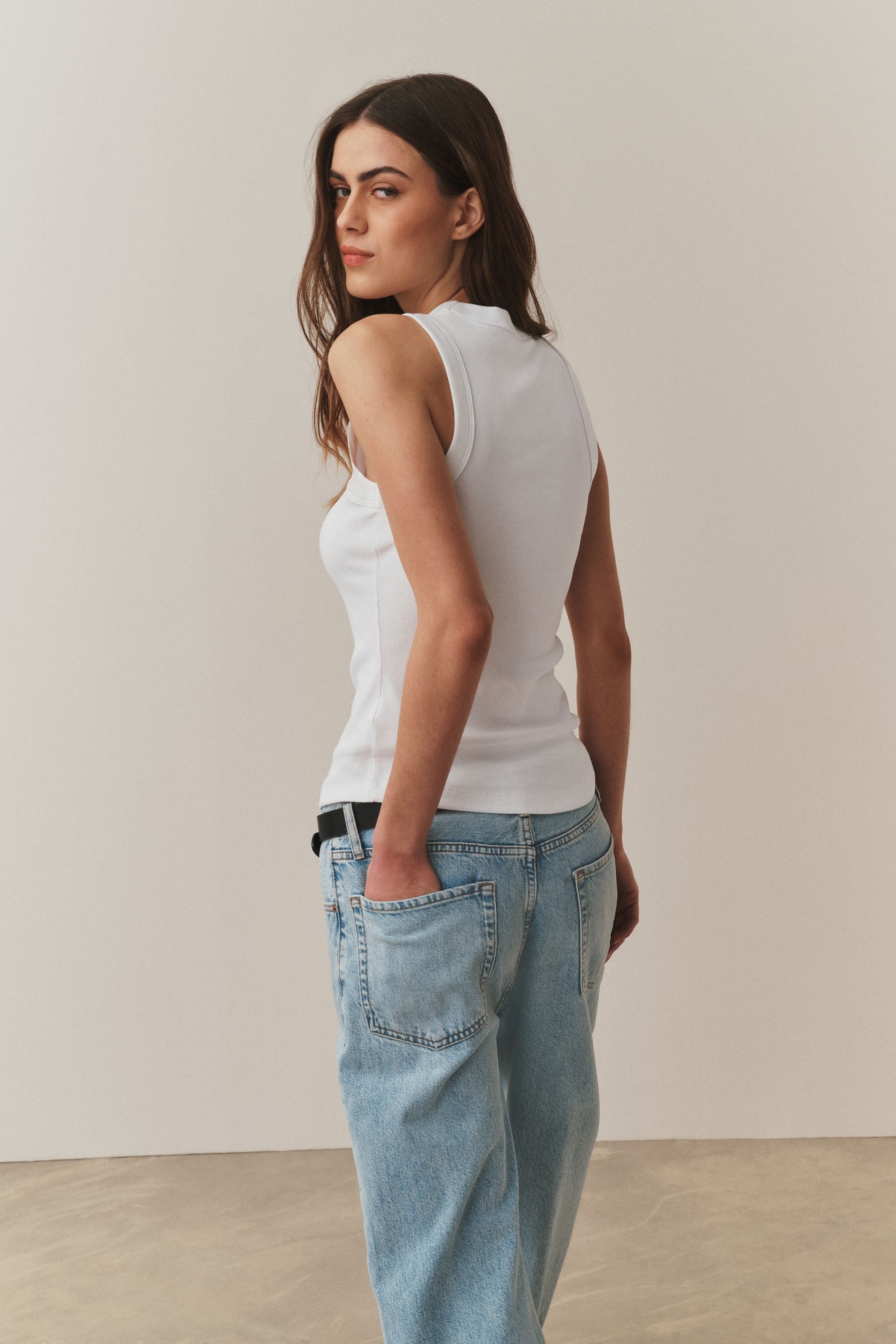 Next Tanktop Geripptes Trägertop mit Racerback (2-tlg) günstig online kaufen