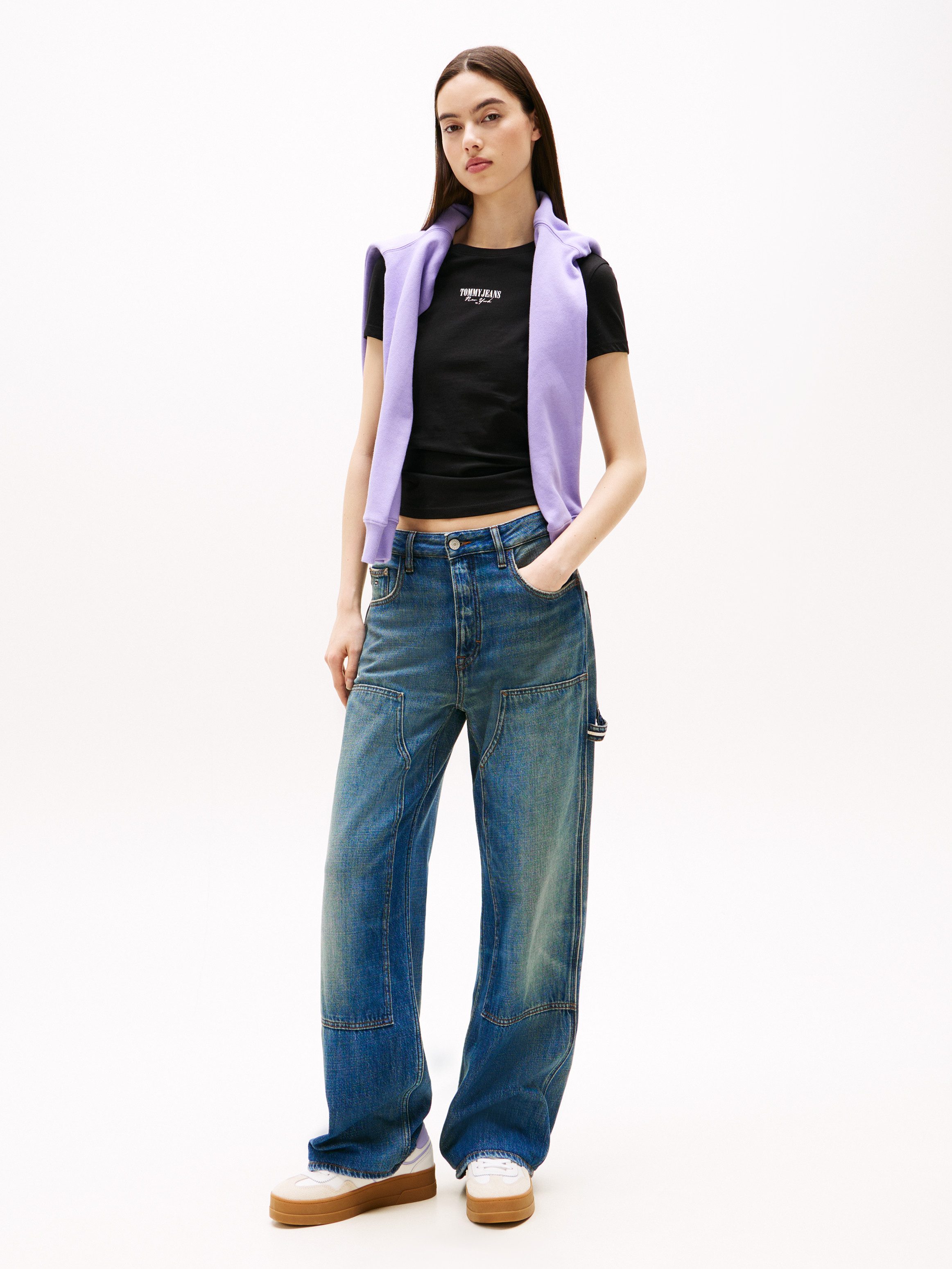 Tommy Jeans Kurzarmshirt TJW SLIM ESSENTIAL LOGO2 TEE EXT günstig online kaufen