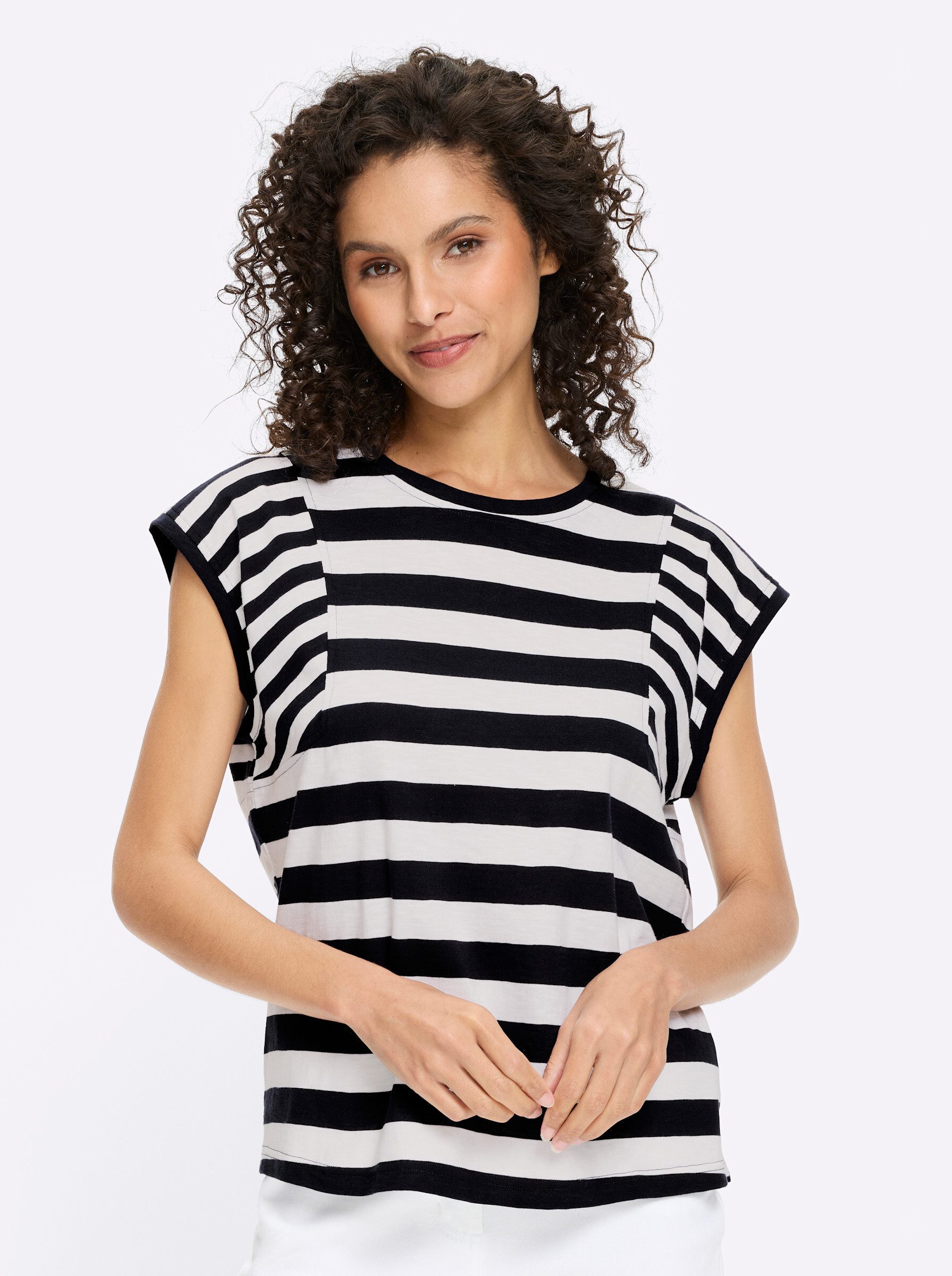 heine T-Shirt Streifenshirt .