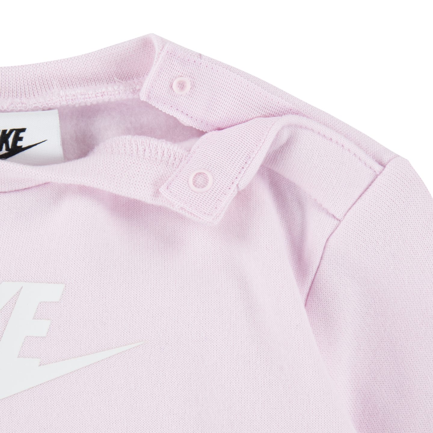 Nike Sportswear Jogginganzug NKN SUSTAINABLE CREW SET (Set, 2-tlg), für Babys, mit Druckknöpfen an der Schulter, aus Polyester, unifarben