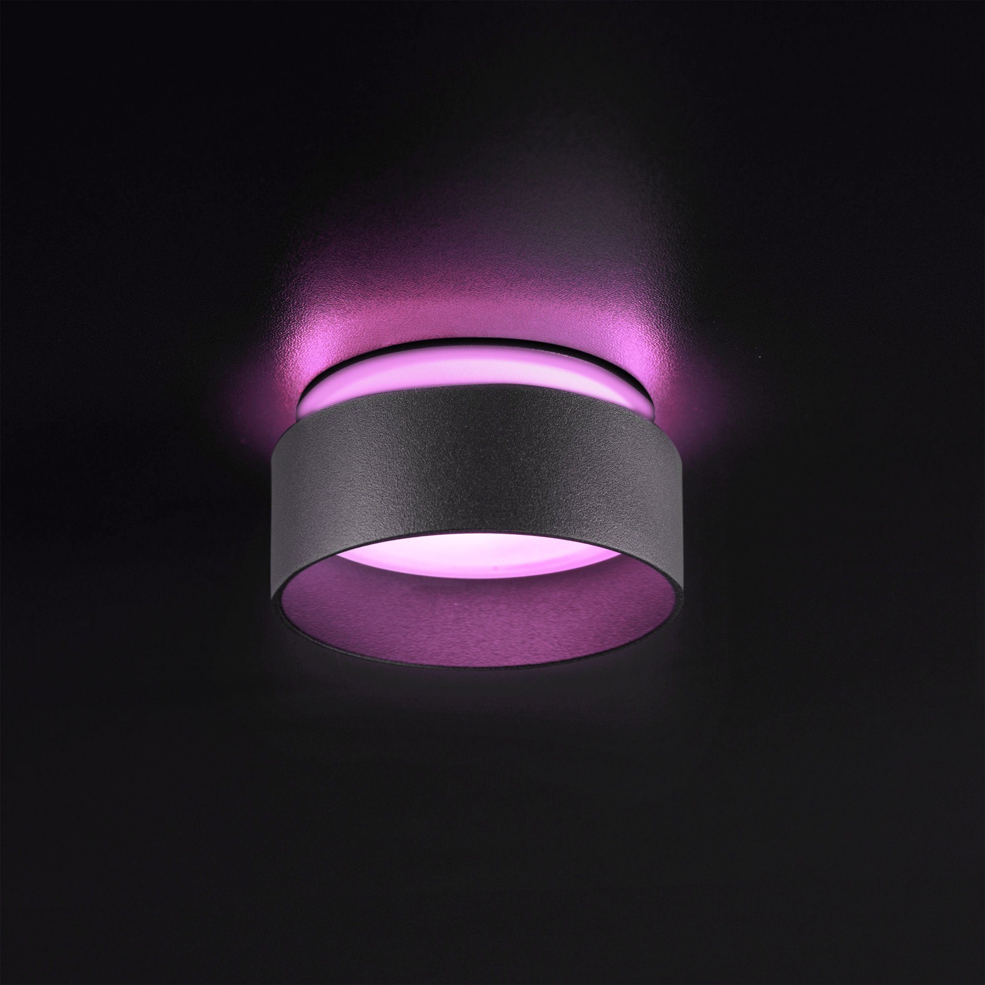 SSC-LUXon LED Aufbaustrahler Sudara Design LED Einbauspot schwarz indirektes Licht mit LED RGB, RGB & Weißtöne