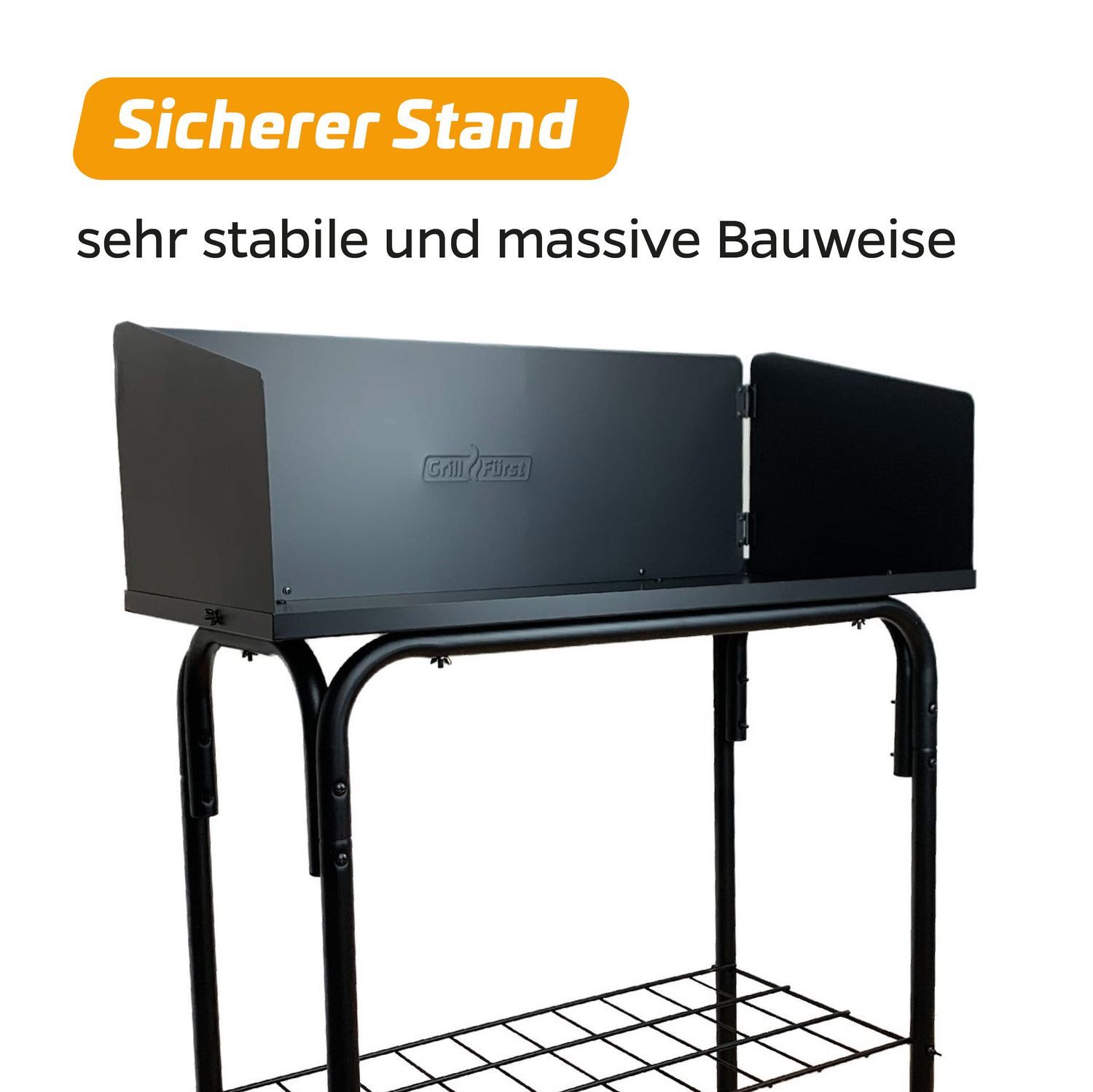 Grillfürst Feuertisch Grillfürst Dutch Oven Station / Dutch Oven Tisch mit Windschild