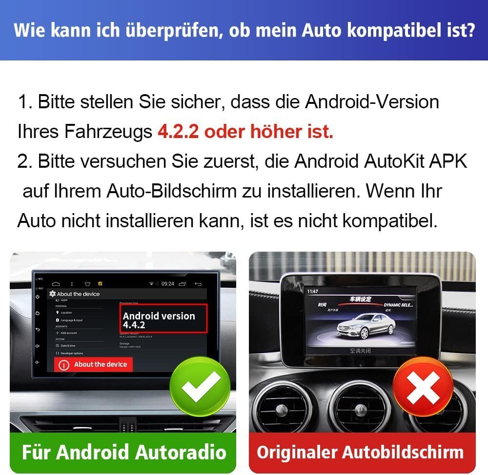 Dongle Autoradio Drahtloses CarPlay GABITECH Android für Autoradio Aftermarket