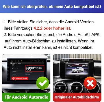 GABITECH Drahtloses CarPlay Dongle für Aftermarket Android Autoradio Autoradio