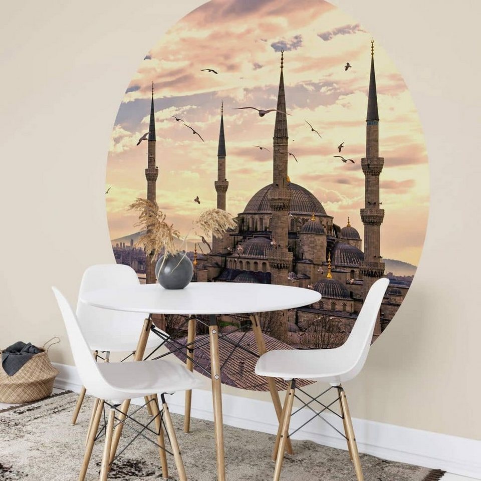 K&L Wall Art Fototapete Fototapete Sultan Ahmed Blaue Moschee islamische  Vliestapete Wohnzimmer, Istanbul Tapete