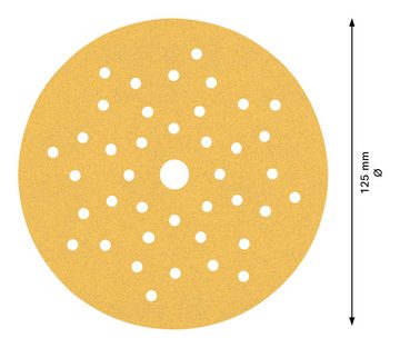 BOSCH Schleifpapier Expert C470 Schleifblätter, (50 Stück), Expert C470, Multilochung, f. Exzenterschleifer, 125 mm, K 120