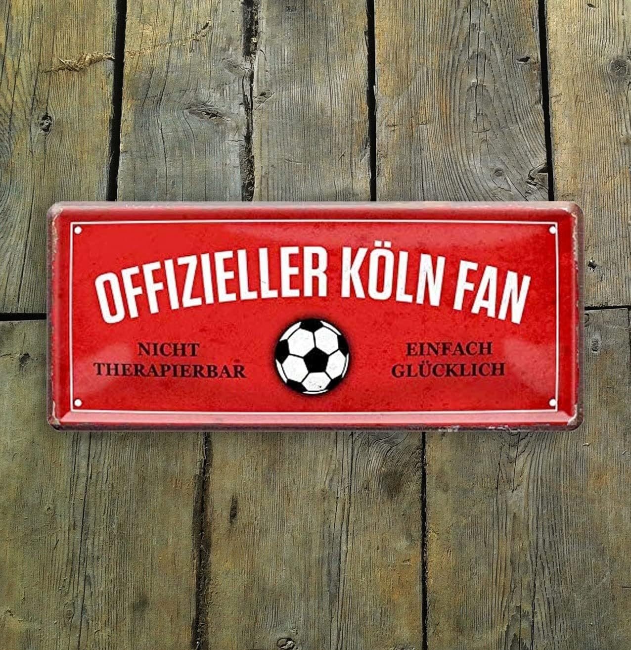 schilderkreis24 Metallschild Blechschild Offizieller Köln Fan 28x12cm günstig online kaufen