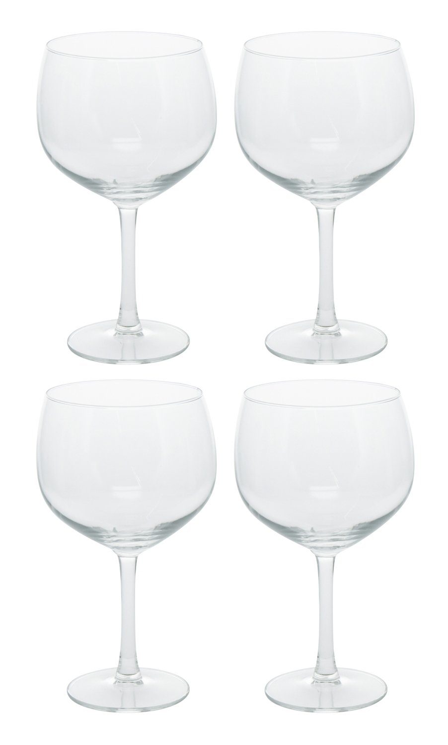 Gläser-Set Gin-Tonic Стекло Set, 4er Set Transparent, Ø 10 cm, Glas, Inhalt 650 ml