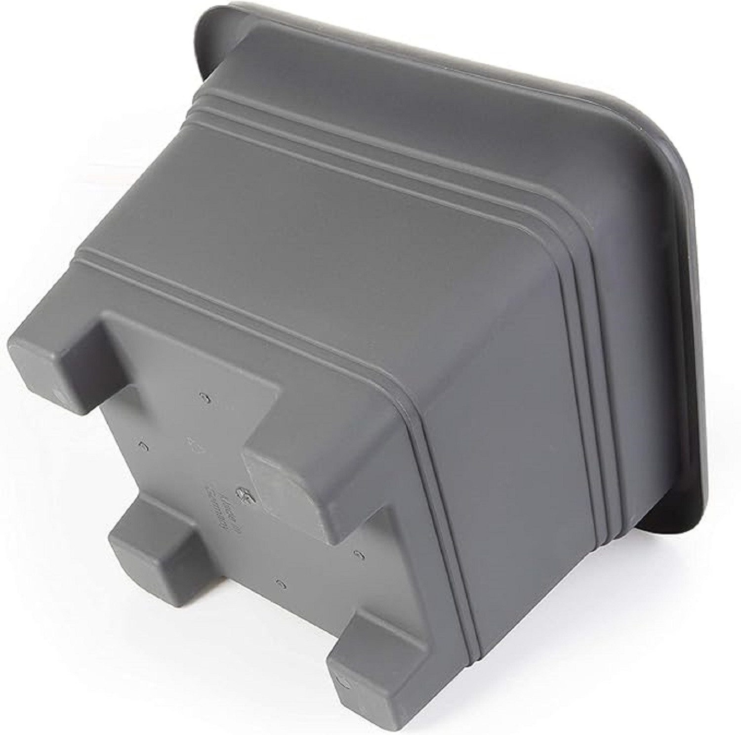 SUSTANIA Blumentopf Pflanzkübel mit Standfüßen (2er Set 38x38x28 cm), Pflanztöpfe eckig