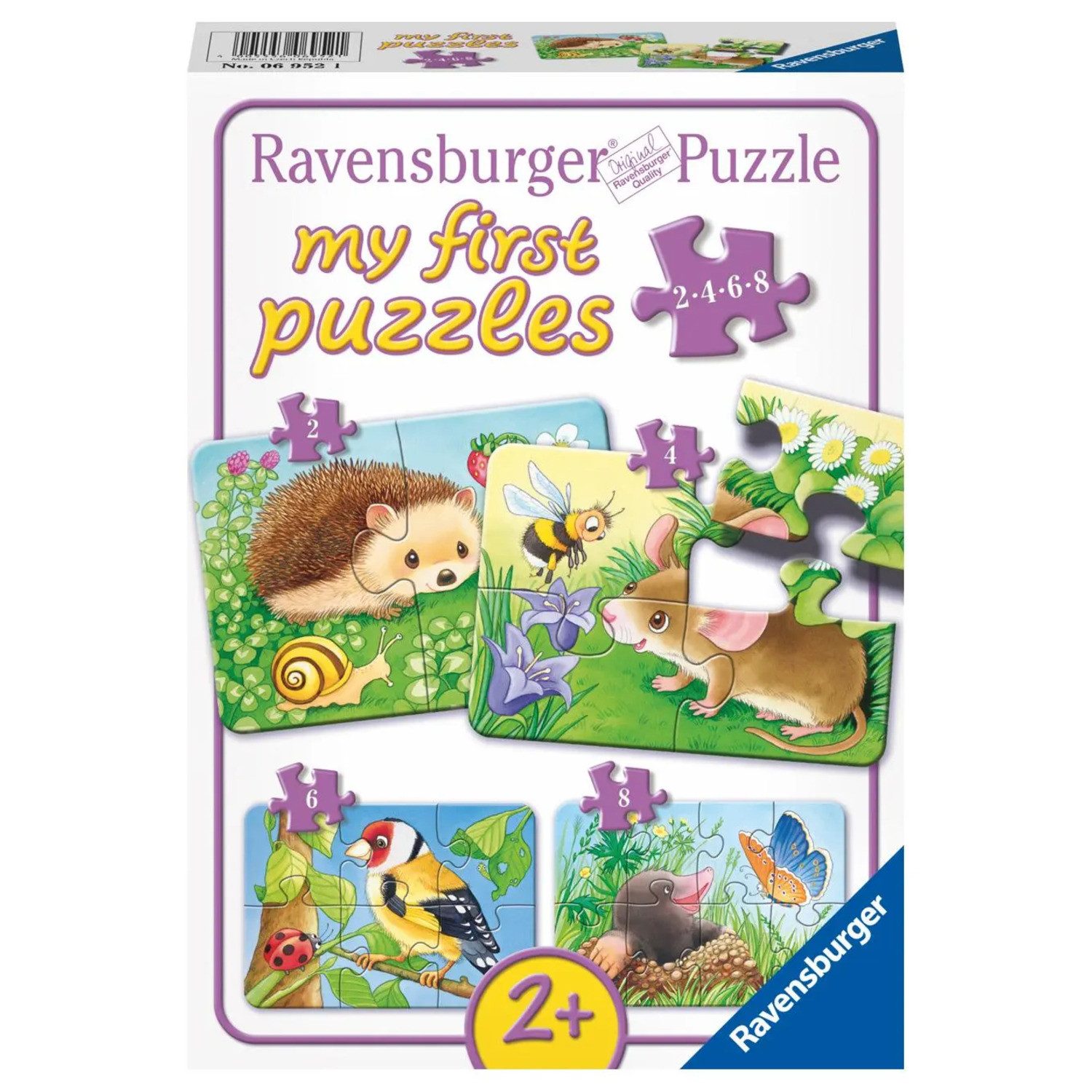 Ravensburger Puzzle Süße Gartenbewohner. My first Puzzles. 4 Motive, Puzzle günstig online kaufen