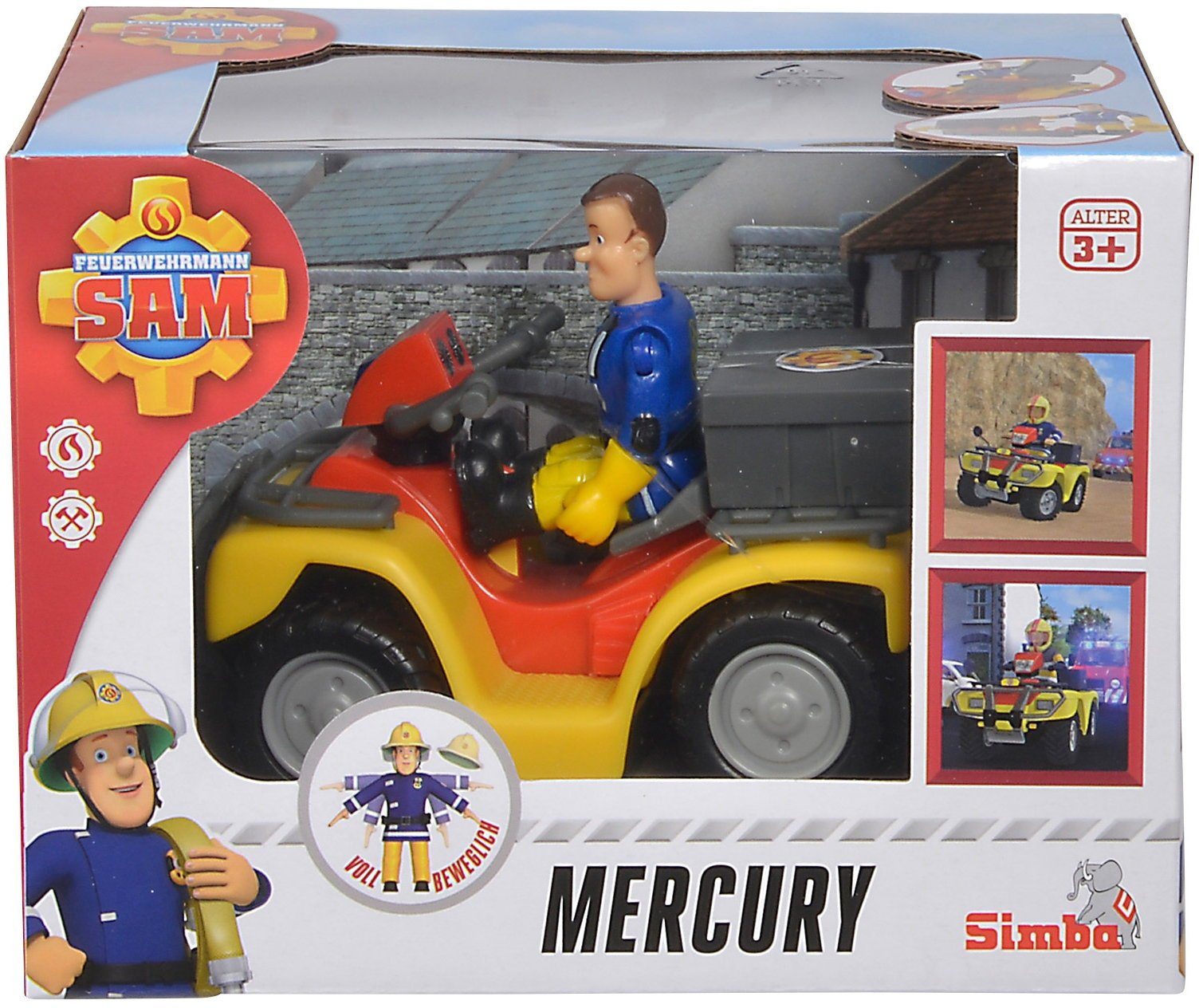 SIMBA Spielzeug-Feuerwehr Fahrzeug Feuerwehr Feuerwehrmann Sam Mercury-Quad günstig online kaufen